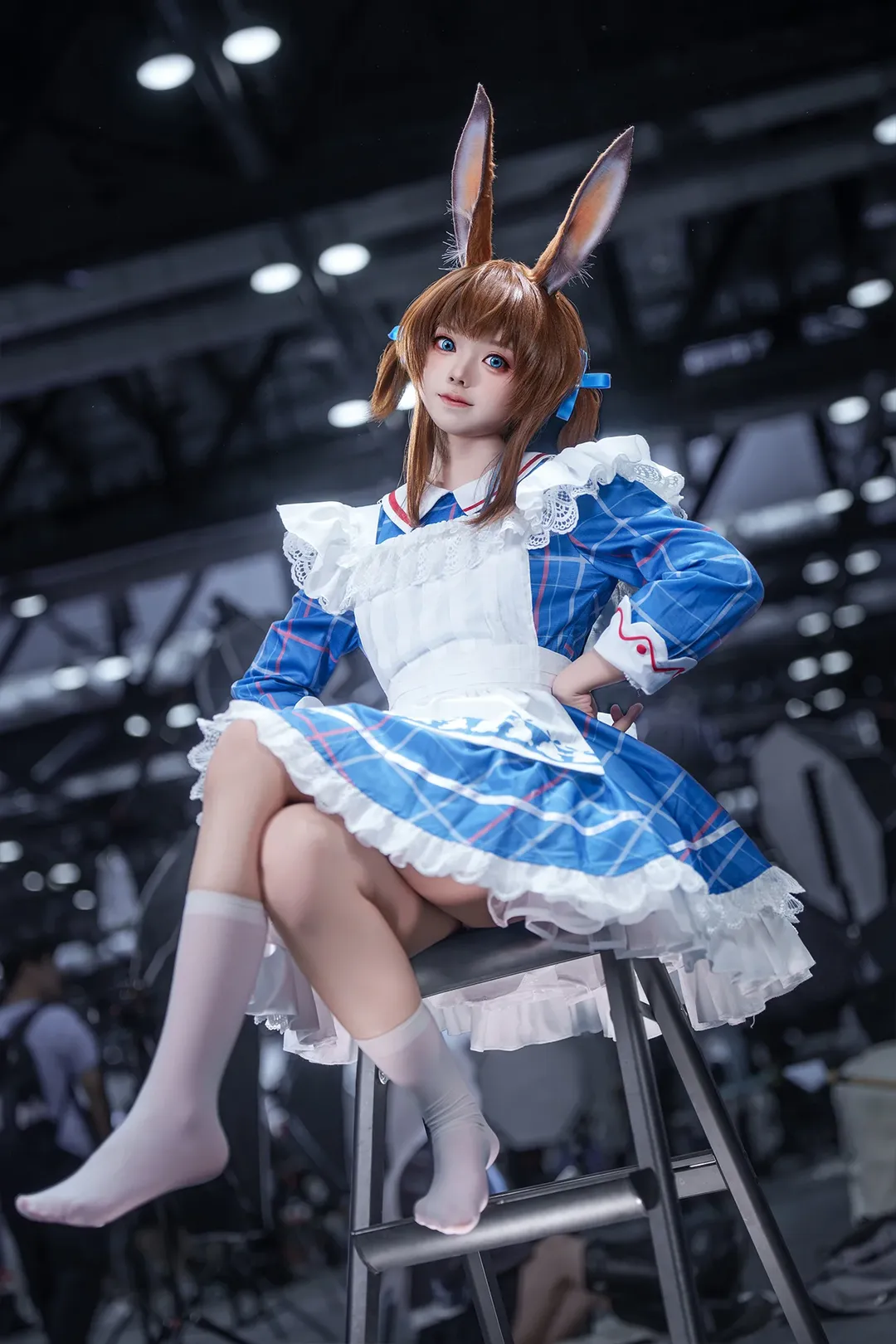 漫展场照, 明日方舟, 阿米娅cos, cosplay摄影, 大白兔联动 - 第2张