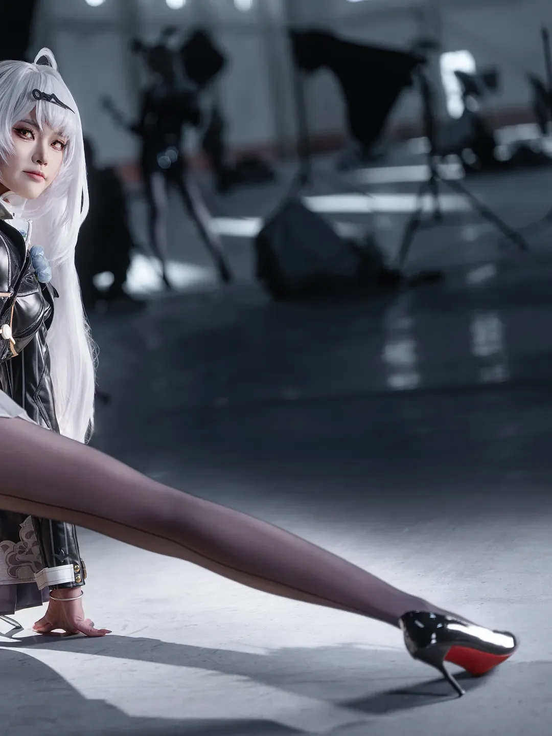 绝区零, 二次元摄影, 仪玄cos, 白毛cosplay, 漆皮机能风 - 第3张