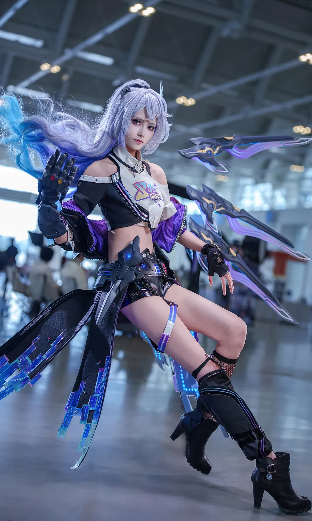 Anime-style photography, Honkai: Star Rail, Silver Wolf cosplay, Silver Wolf, Event photo delivery