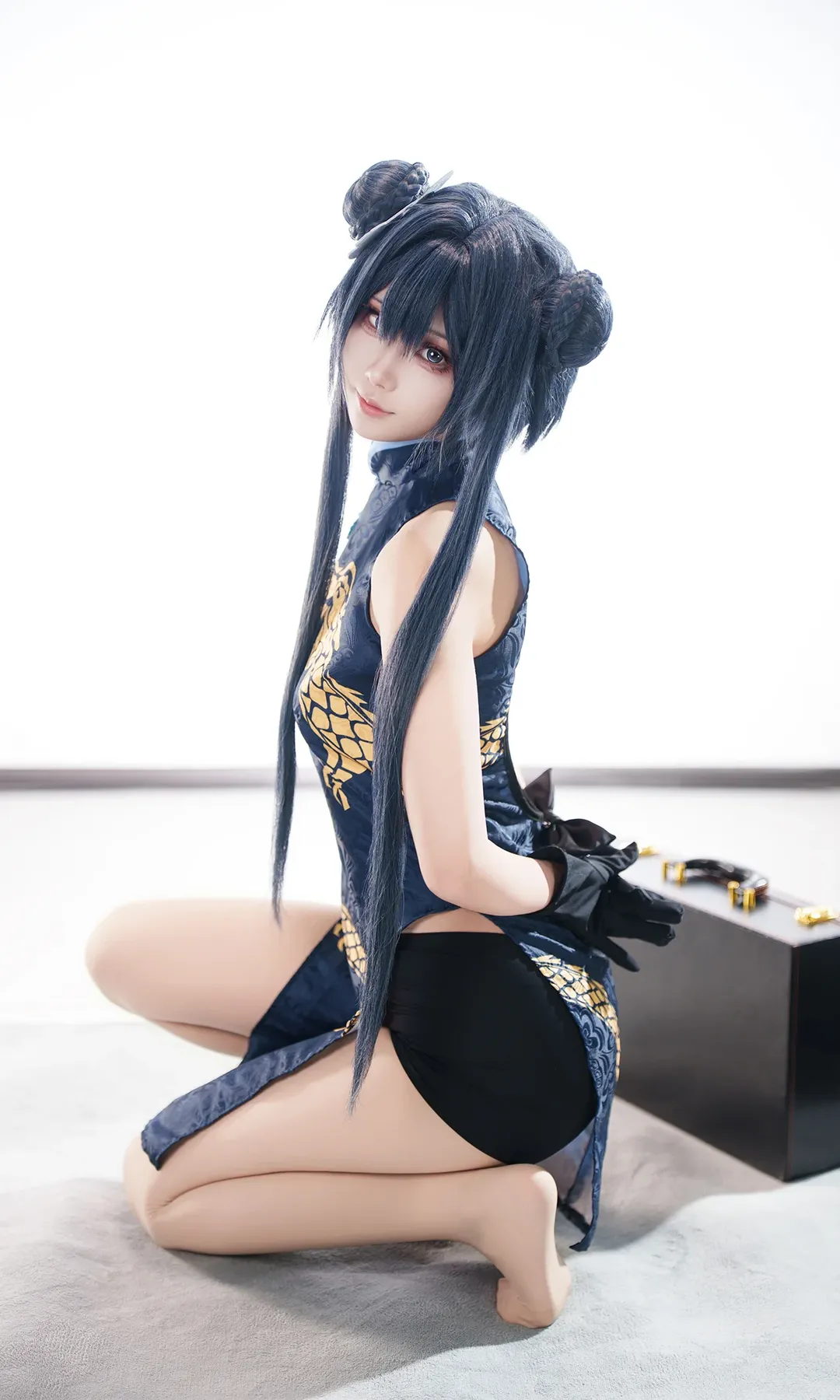 cosplay, 蔚蓝档案, 场照, 妃咲cos, 国风旗袍 - 第1张