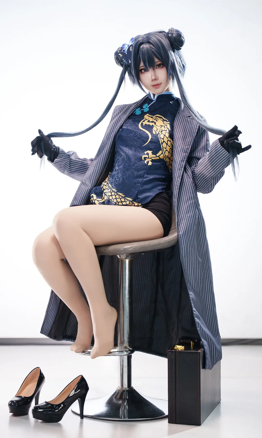 cosplay, 蔚蓝档案, 场照, 妃咲cos, 国风旗袍 - 第3张