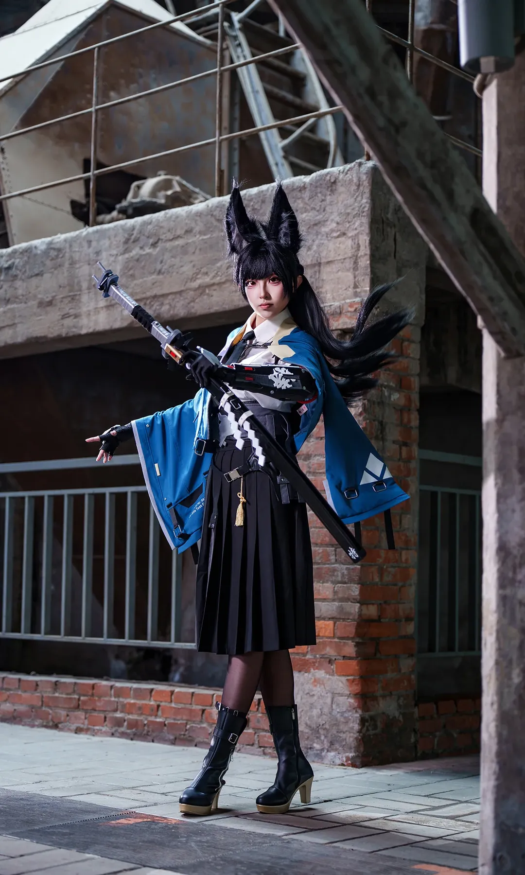 Zenless Zone Zero, Anime-style photography, Outdoor shoot, Hoshimi Miyabi cosplay, Tactical style cosplay - Image 2