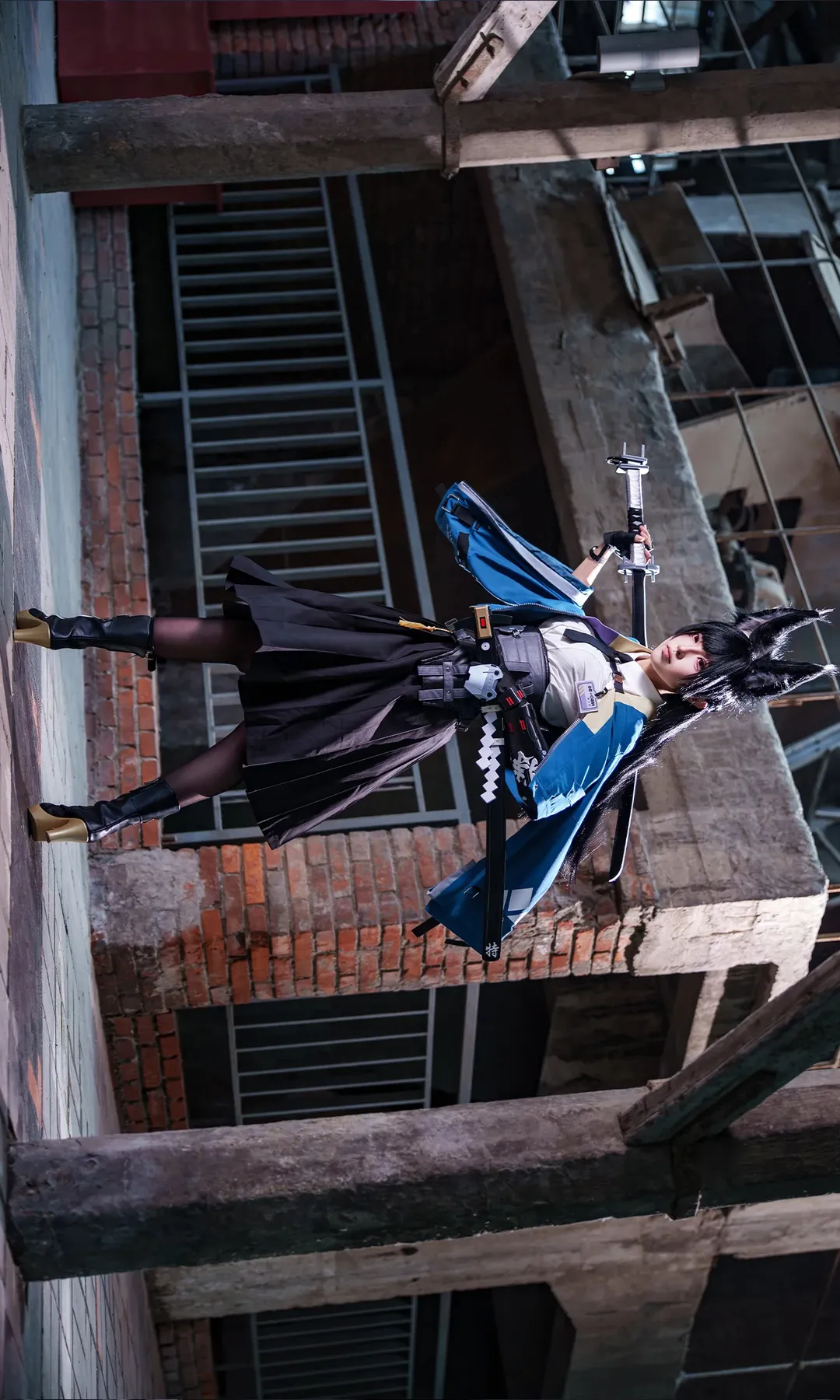 Zenless Zone Zero, Anime-style photography, Outdoor shoot, Hoshimi Miyabi cosplay, Tactical style cosplay - Image 4