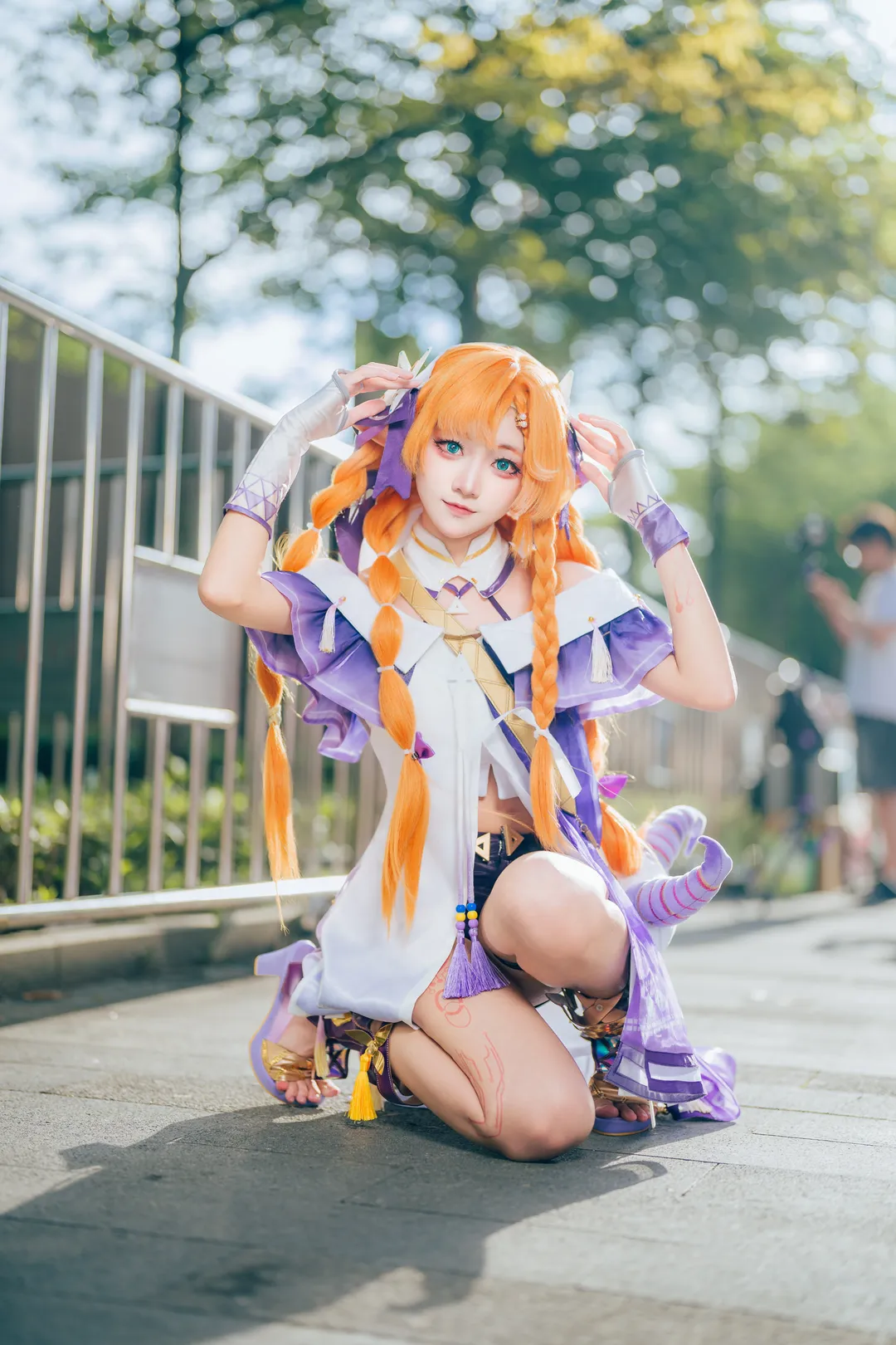 鳴潮, ホタル コスプレ, 広州アニメ展, 逆光撮影, アニメイベントパレード