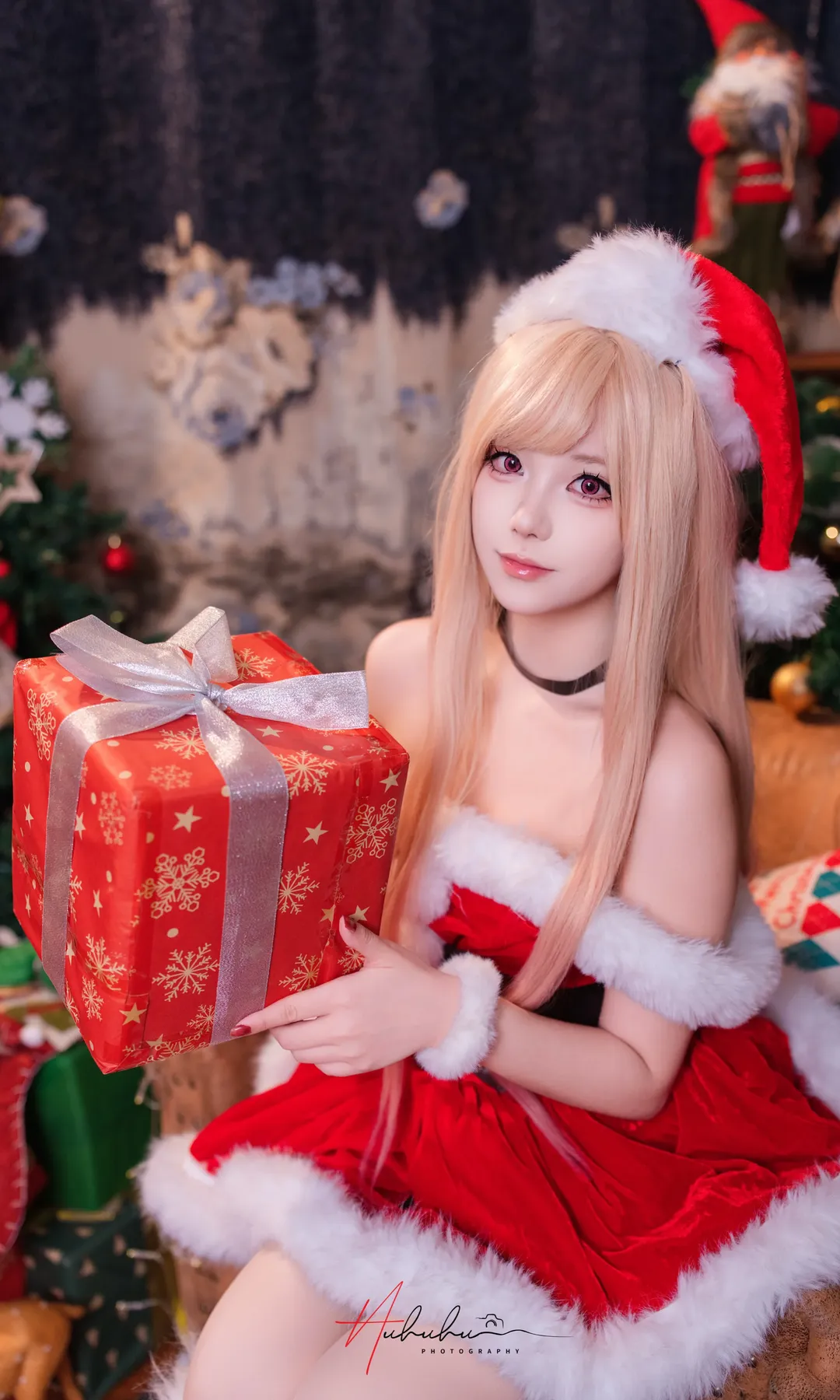 圣诞氛围, cosplay摄影, 索尼A7M5, 喜多川cos, 圣诞装扮 - 第2张