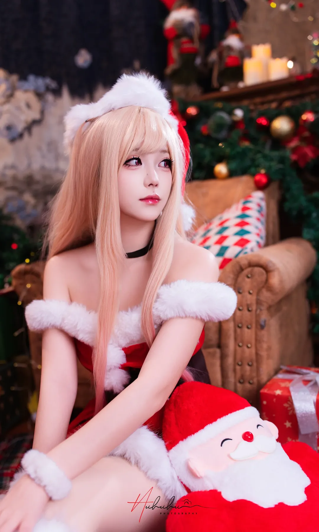 圣诞氛围, cosplay摄影, 索尼A7M5, 喜多川cos, 圣诞装扮 - 第6张