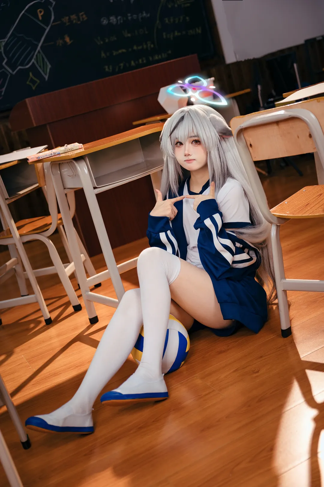 Anime girl, Blue Archive, Blue Archive cosplay, Gymnastics uniform cosplay, Sunohara Kokona cosplay - Image 1