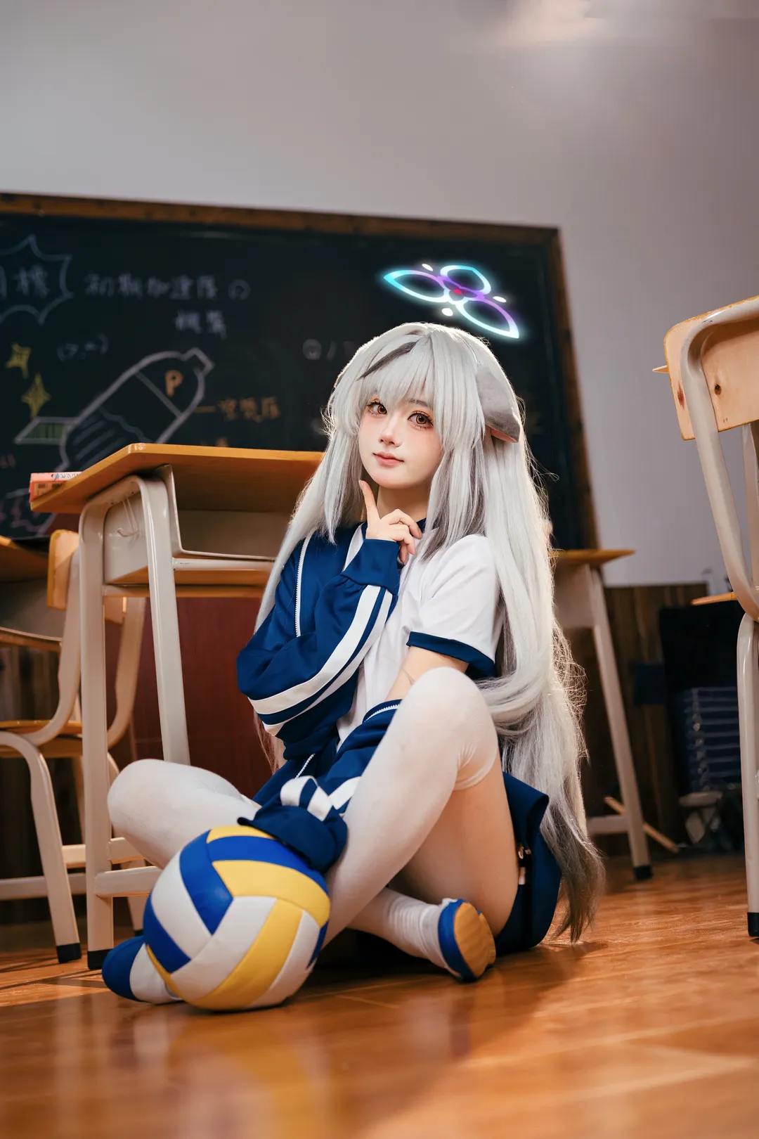 Anime girl, Blue Archive, Blue Archive cosplay, Gymnastics uniform cosplay, Sunohara Kokona cosplay - Image 2