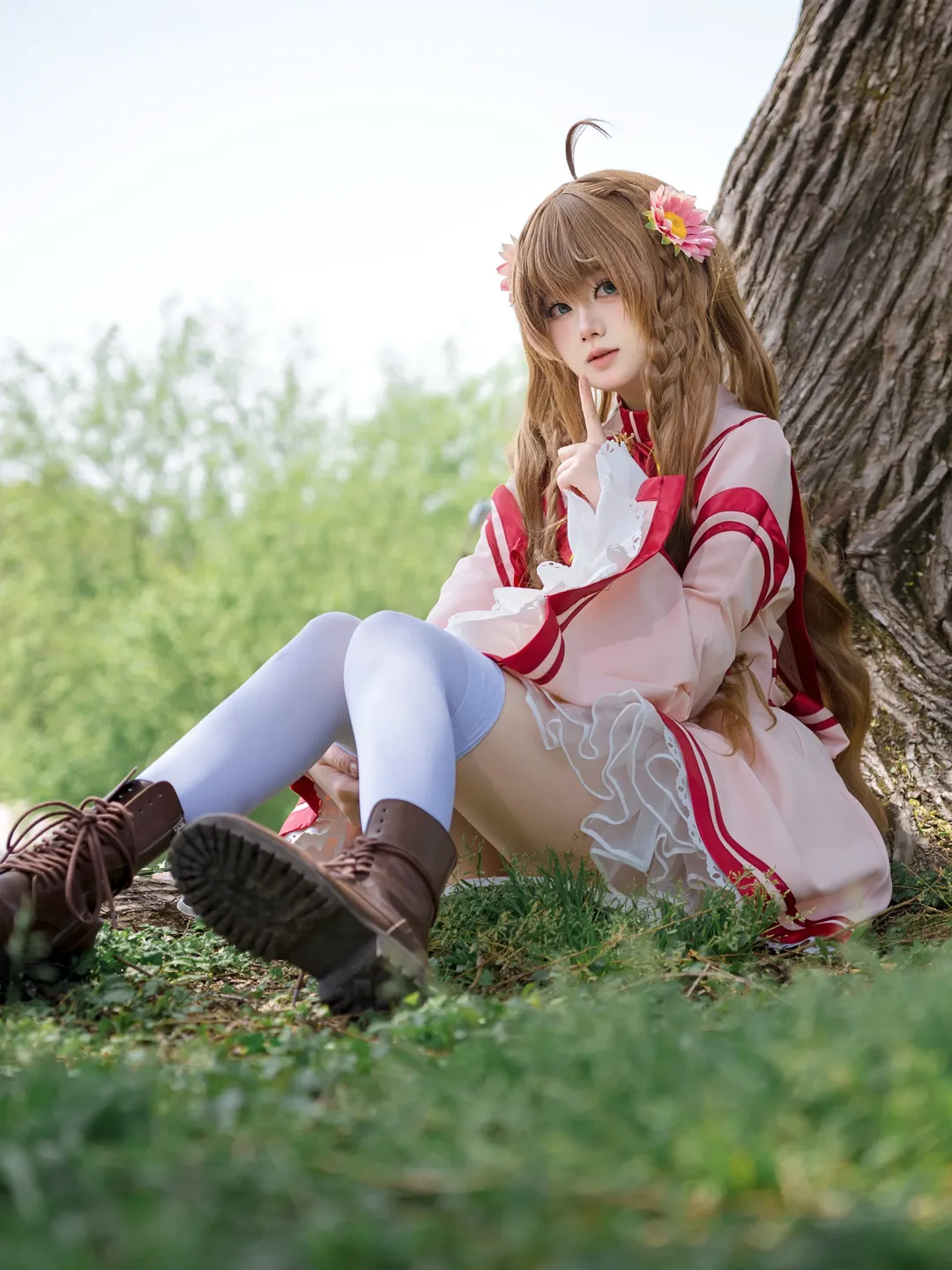 二次元少女, 户外写真, 神户小鸟cos, Rewrite, 森林漫步 - 第1张