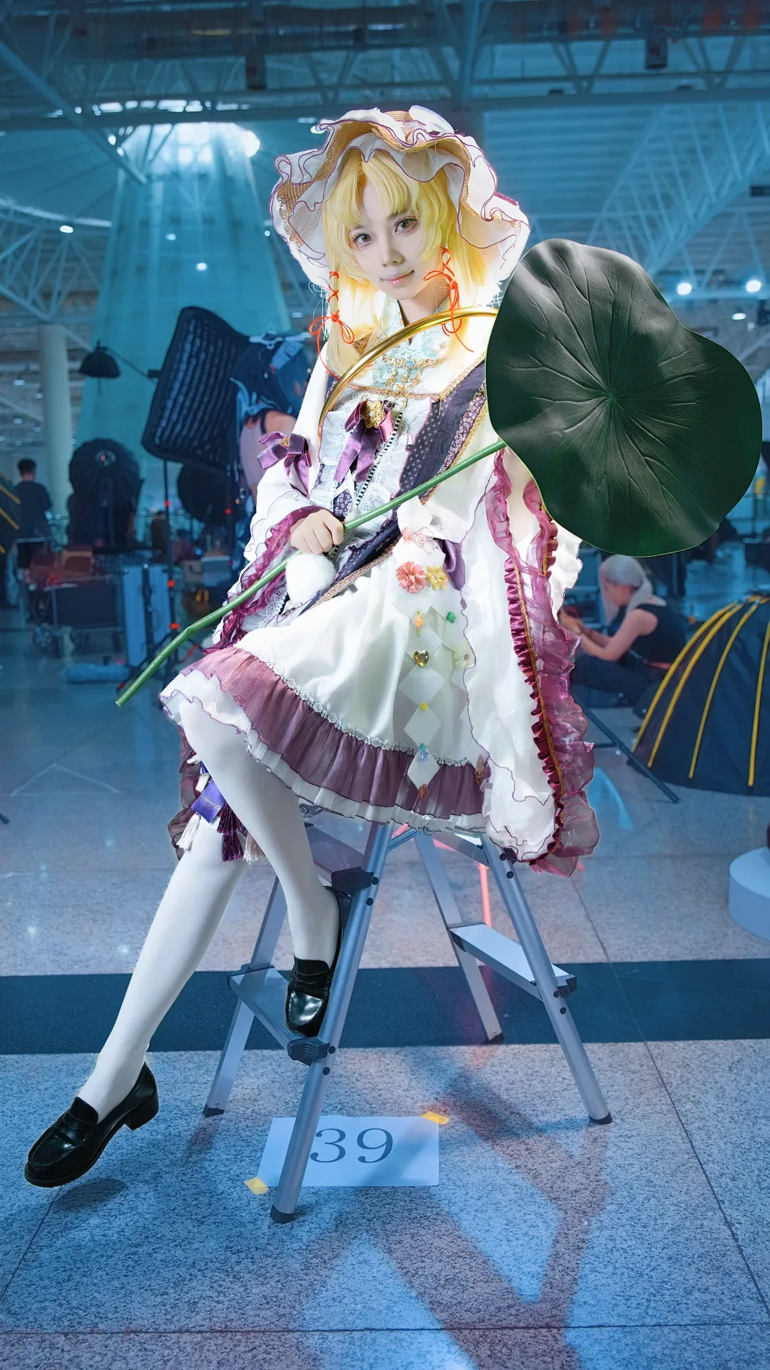 イベント写真, 東方Project, イベント写真, 洩矢諏訪子 コスプレ, 蓮の葉の小道具 - 1枚目