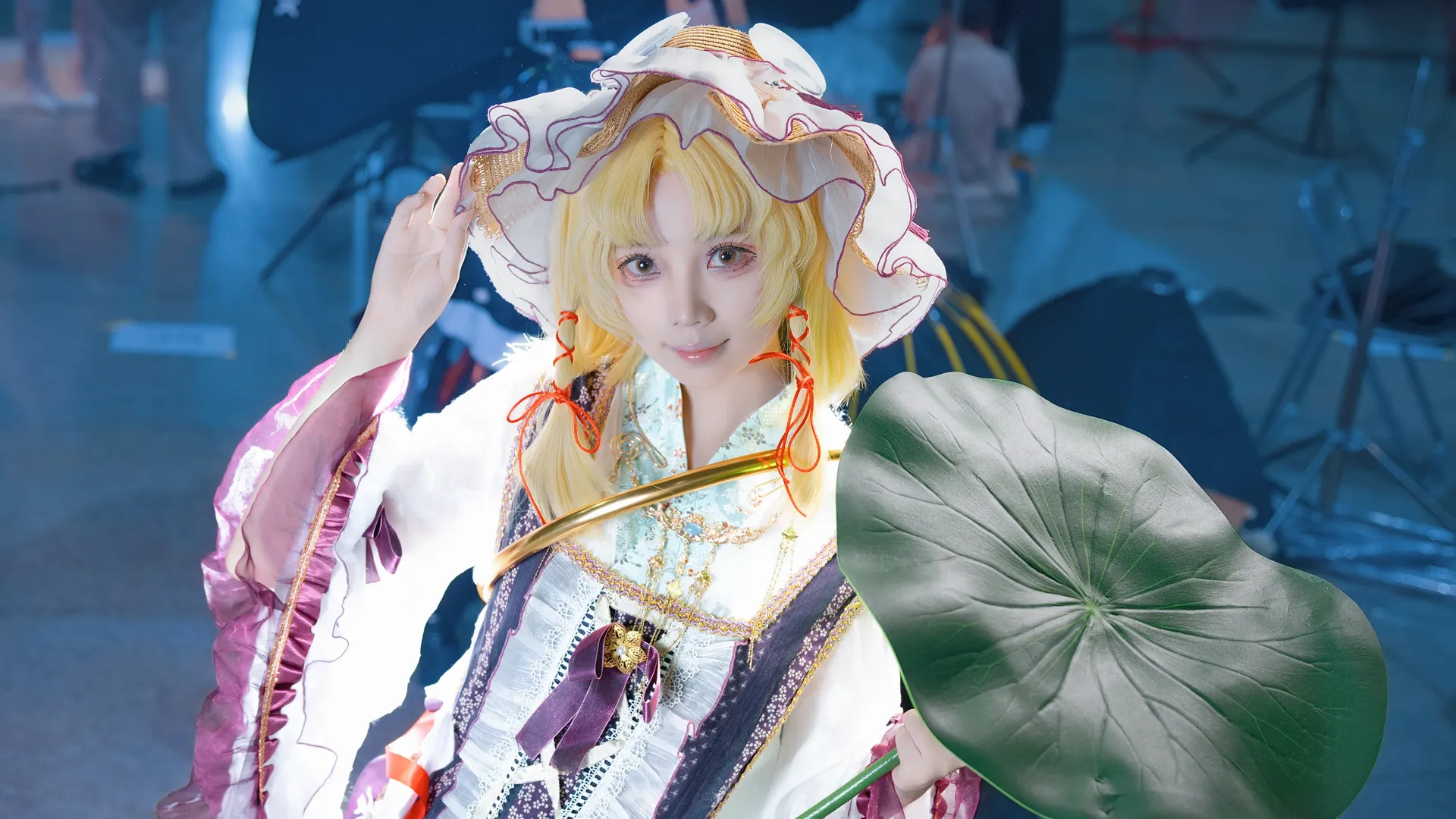 イベント写真, 東方Project, イベント写真, 洩矢諏訪子 コスプレ, 蓮の葉の小道具