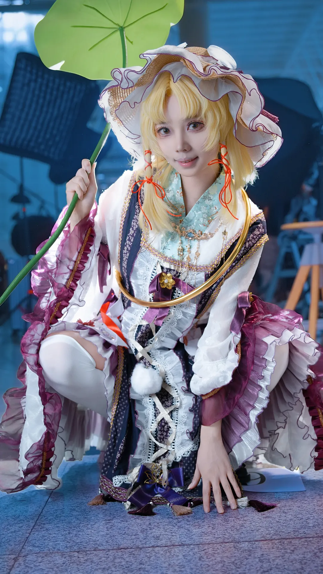 イベント写真, 東方Project, イベント写真, 洩矢諏訪子 コスプレ, 蓮の葉の小道具 - 6枚目