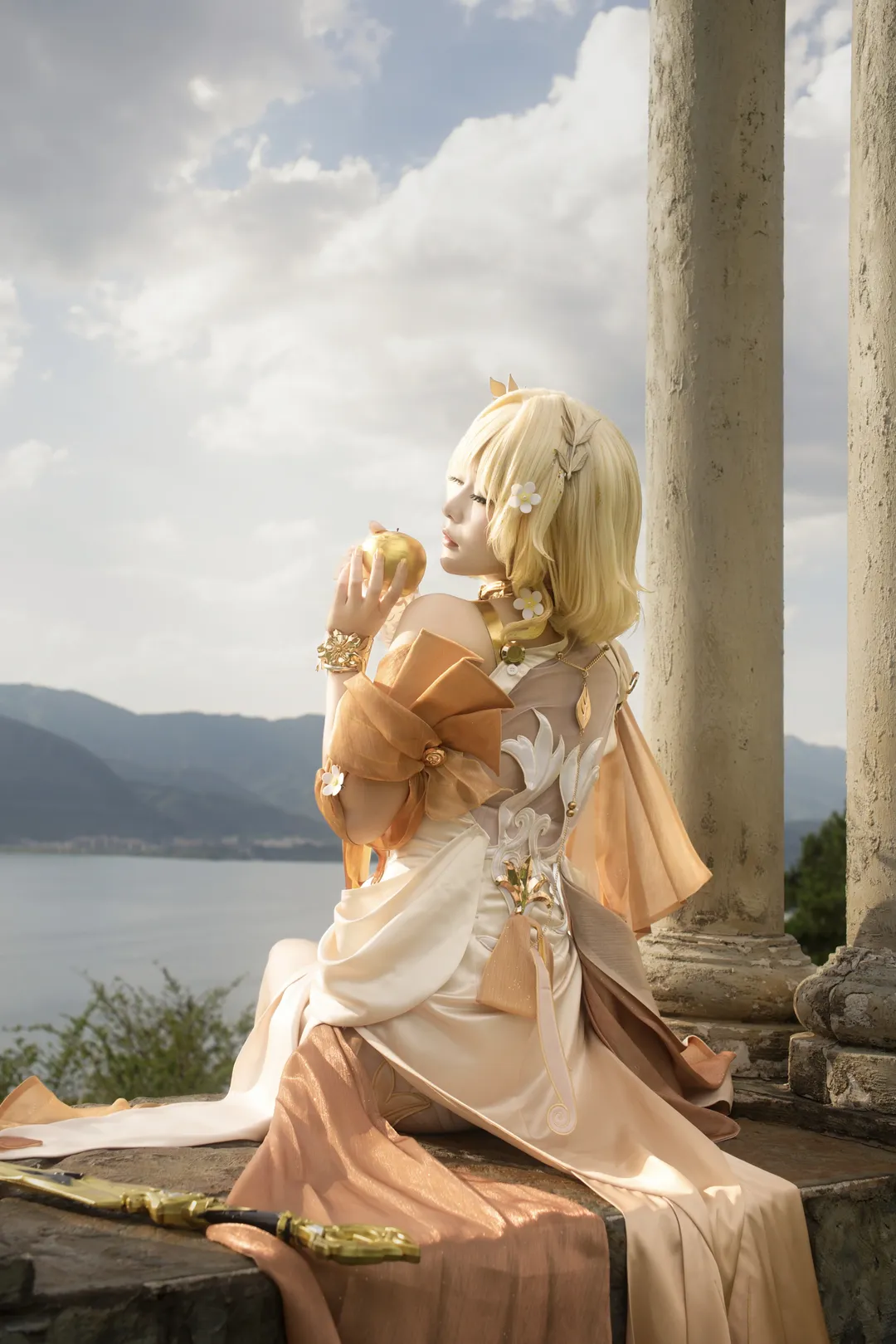 阿格莱雅cos, 崩坏星穹铁道, 翁法罗斯, cosplay摄影, 黄金裔 - 第2张