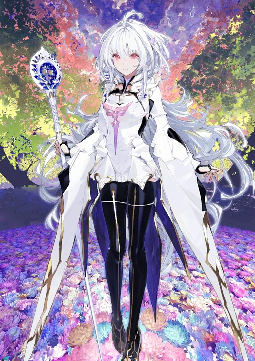 cosplay, Fate/Grand Order, 阿瓦隆女士cos, 白毛, 花之魔术师 - 第2张
