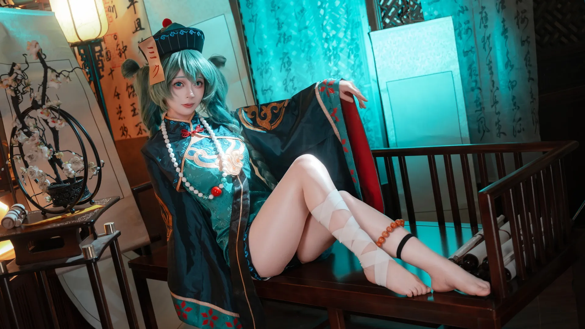 初音未来, 初音未来cos, 小僵尸, cosplay正片, 赛博国风 - 第13张