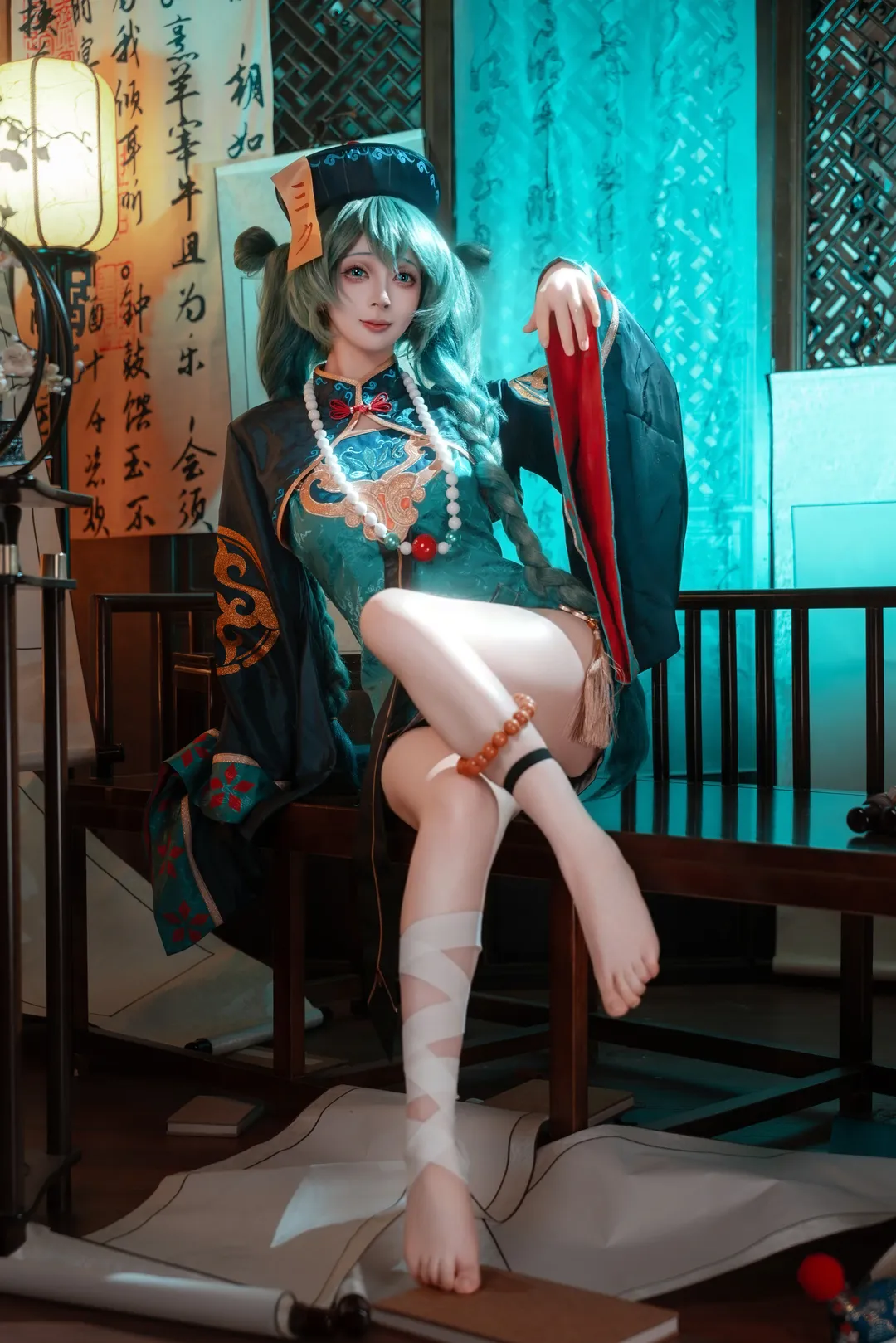 初音未来, 初音未来cos, 小僵尸, cosplay正片, 赛博国风 - 第14张