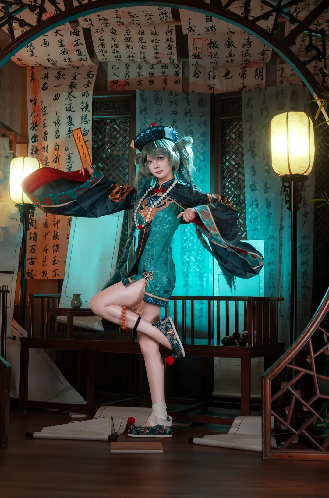 初音未来, 初音未来cos, 小僵尸, cosplay正片, 赛博国风 - 第15张