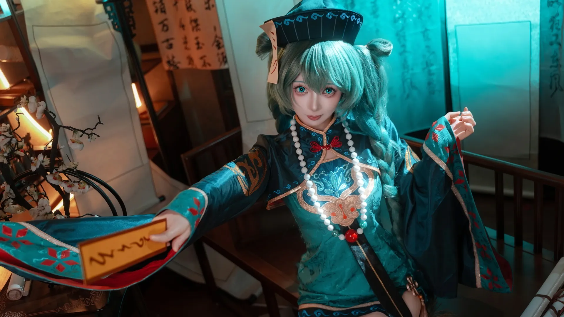 初音未来, 初音未来cos, 小僵尸, cosplay正片, 赛博国风 - 第5张
