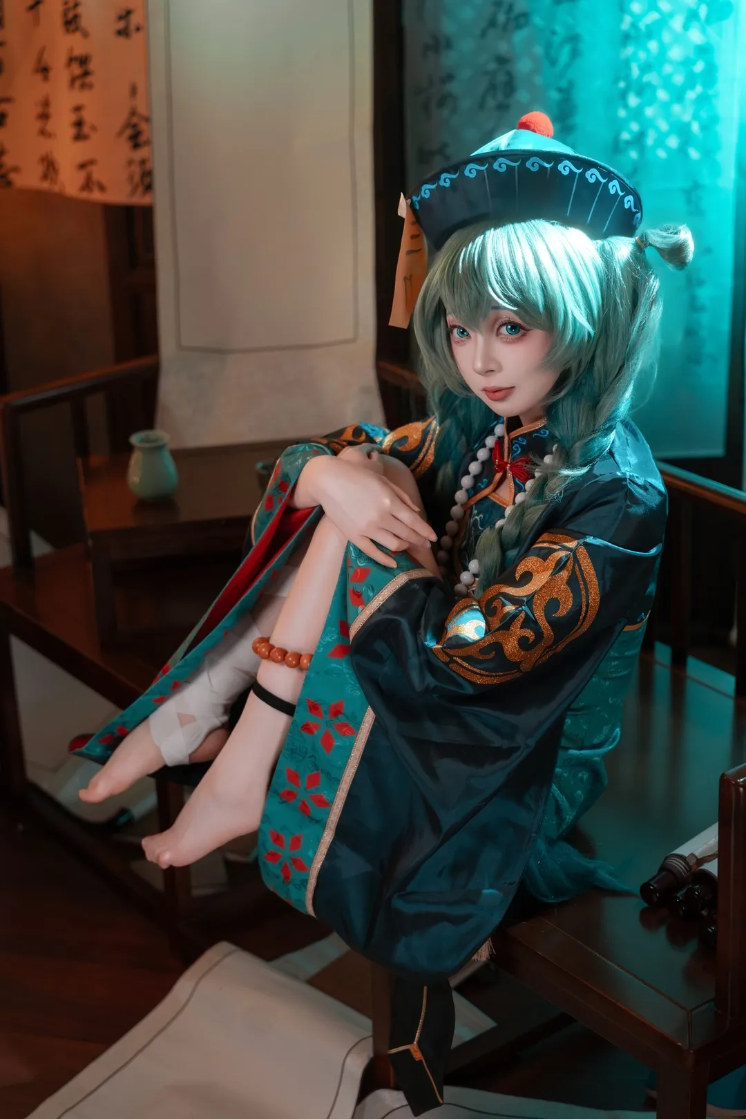 初音未来, 初音未来cos, 小僵尸, cosplay正片, 赛博国风 - 第6张