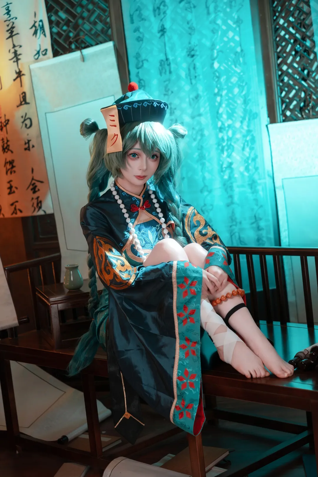 初音未来, 初音未来cos, 小僵尸, cosplay正片, 赛博国风 - 第7张