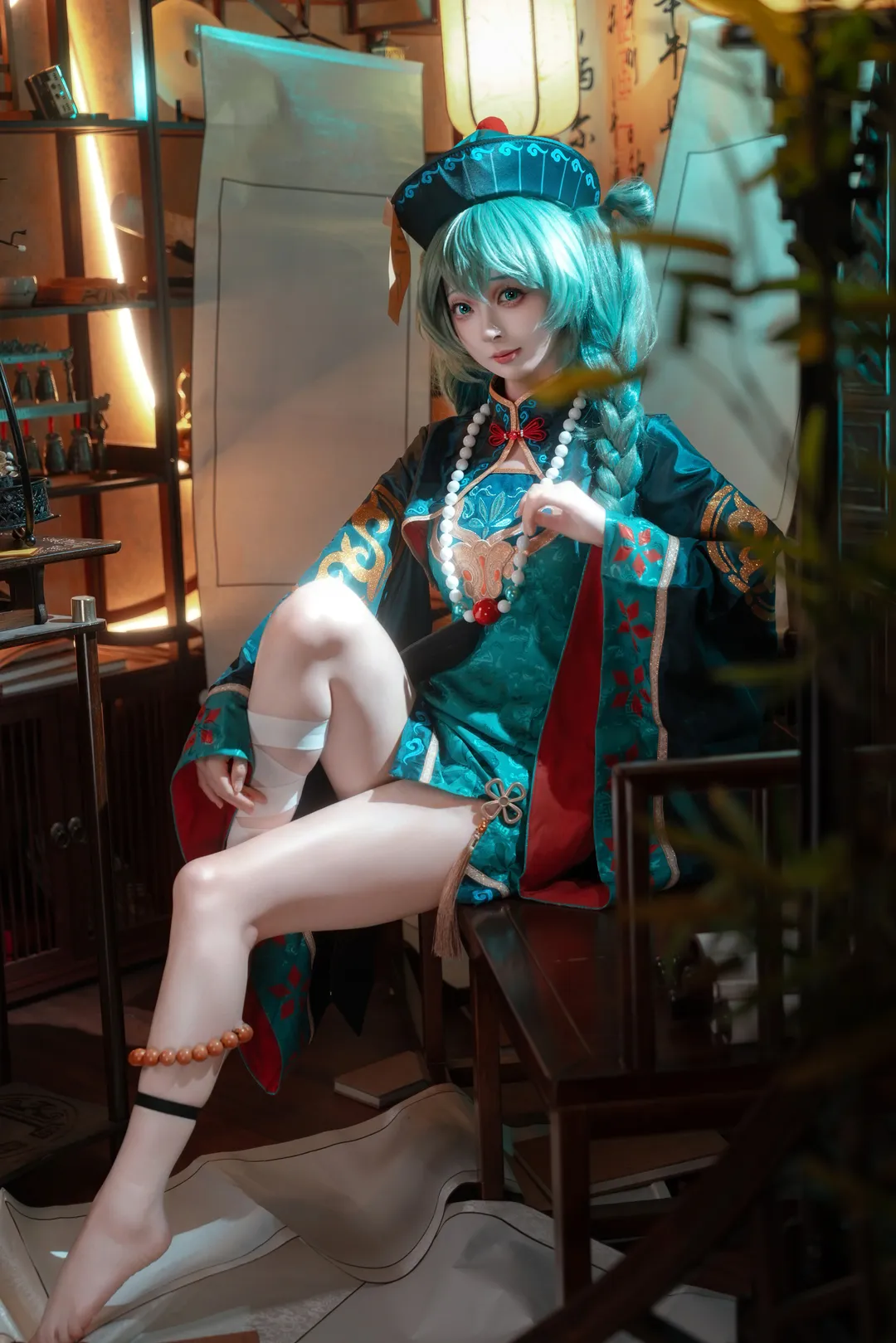 初音未来, 初音未来cos, 小僵尸, cosplay正片, 赛博国风 - 第8张