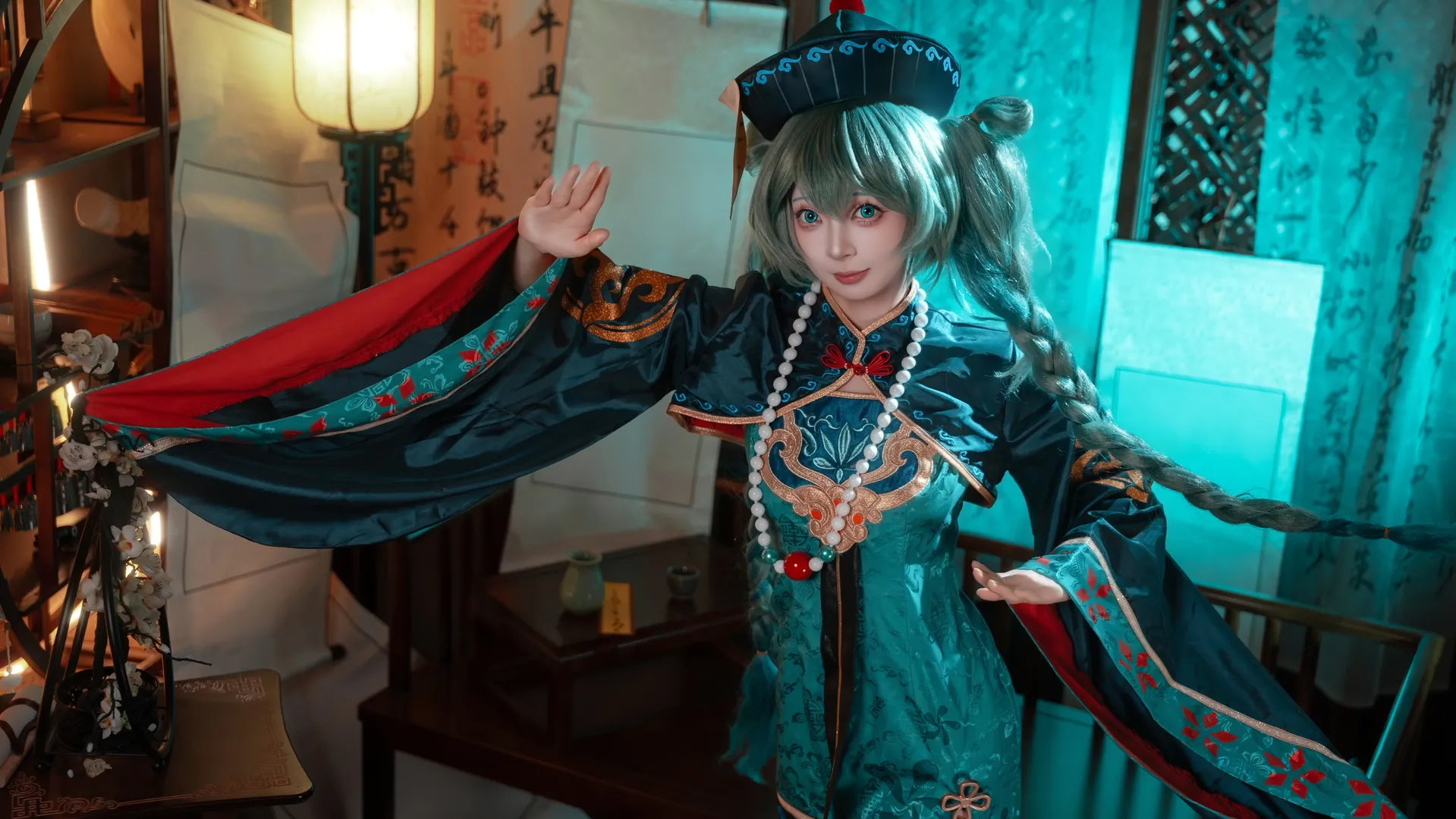 初音未来, 初音未来cos, 小僵尸, cosplay正片, 赛博国风 - 第9张