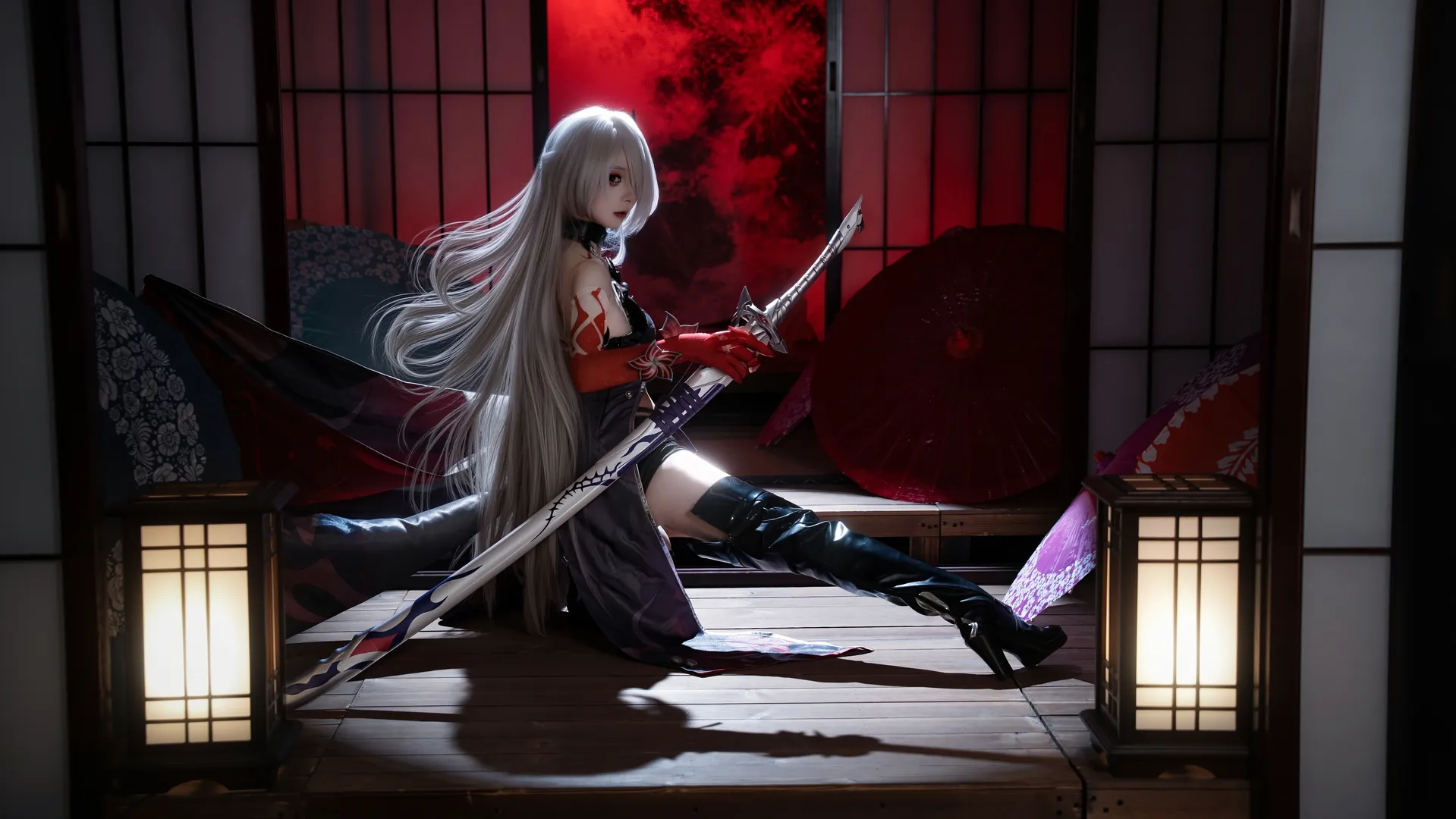 Honkai: Star Rail, Acheron Cosplay, Anime cosplay, Cosplay photography, Japanese-style photoshoot - Image 1