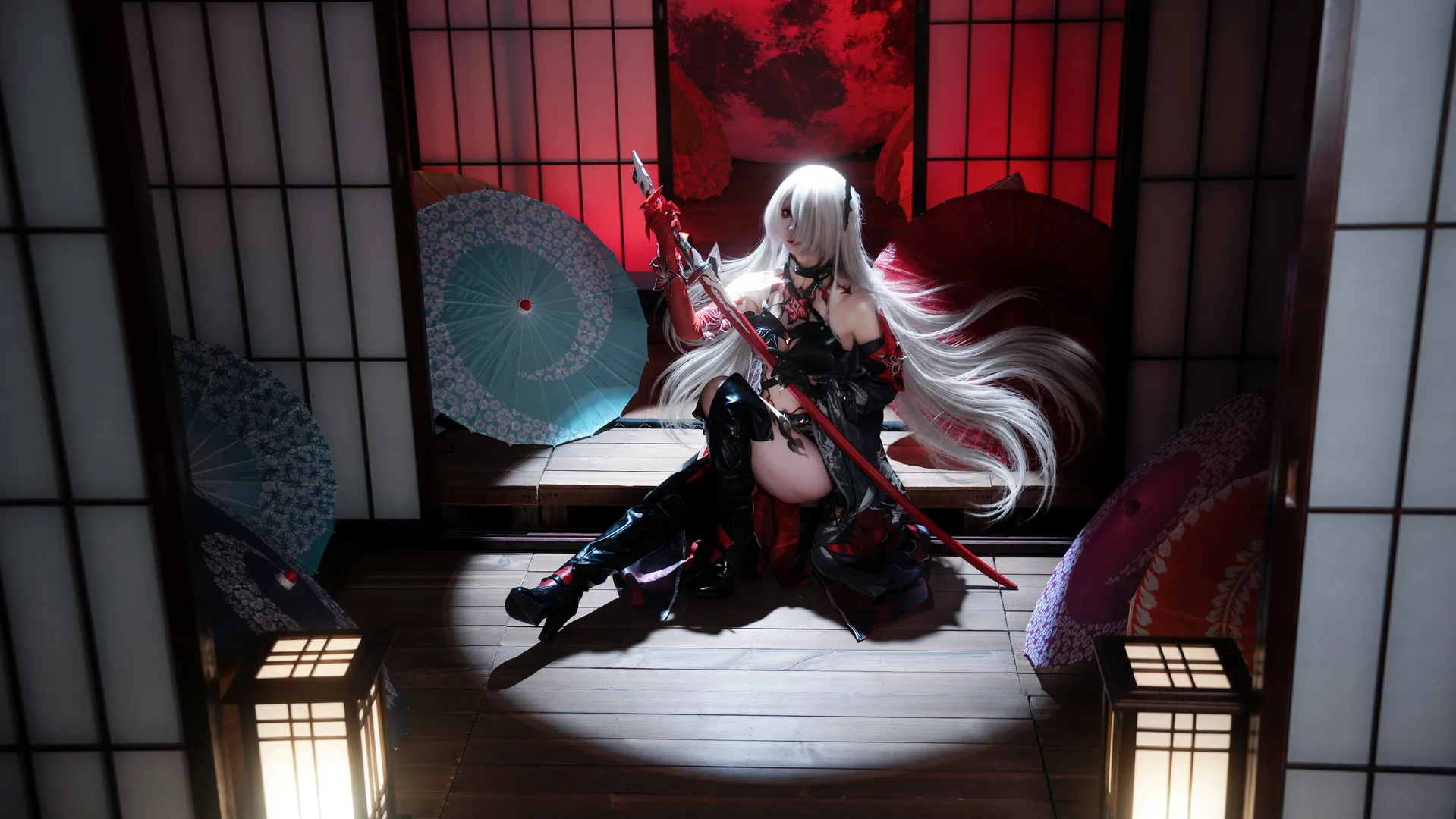 Honkai: Star Rail, Acheron Cosplay, Anime cosplay, Cosplay photography, Japanese-style photoshoot - Image 2