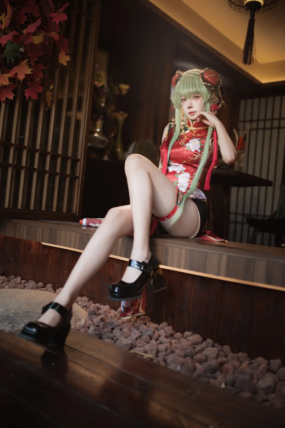 ロールプレイ, 中国風写真, チャイナドレス コスプレ, C.C. コスプレ, コードギアス - 5枚目