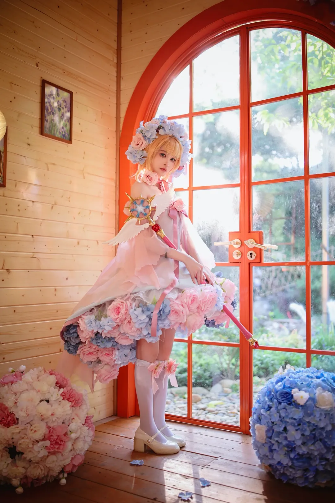 魔法少女, 花畑, ポートレート, カードキャプターさくら, 小さな桜の妖精コスプレ - 6枚目