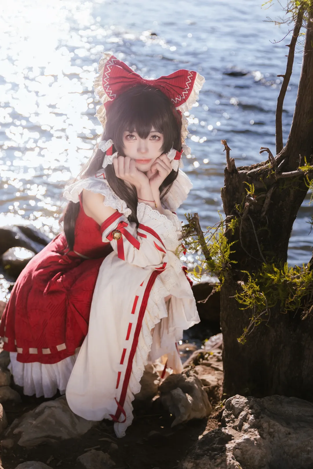 博丽灵梦cos, 东方project, cos正片, 旅拍, 红白巫女