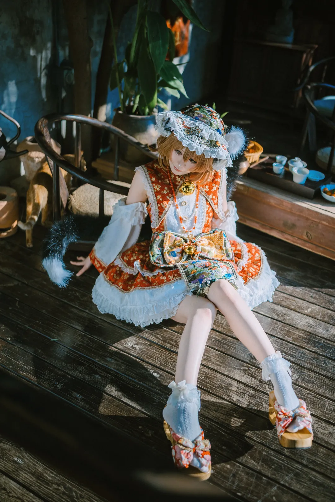 东方Project, cosplay摄影, 橙喵cos, 日系和风, 兽耳娘 - 第1张