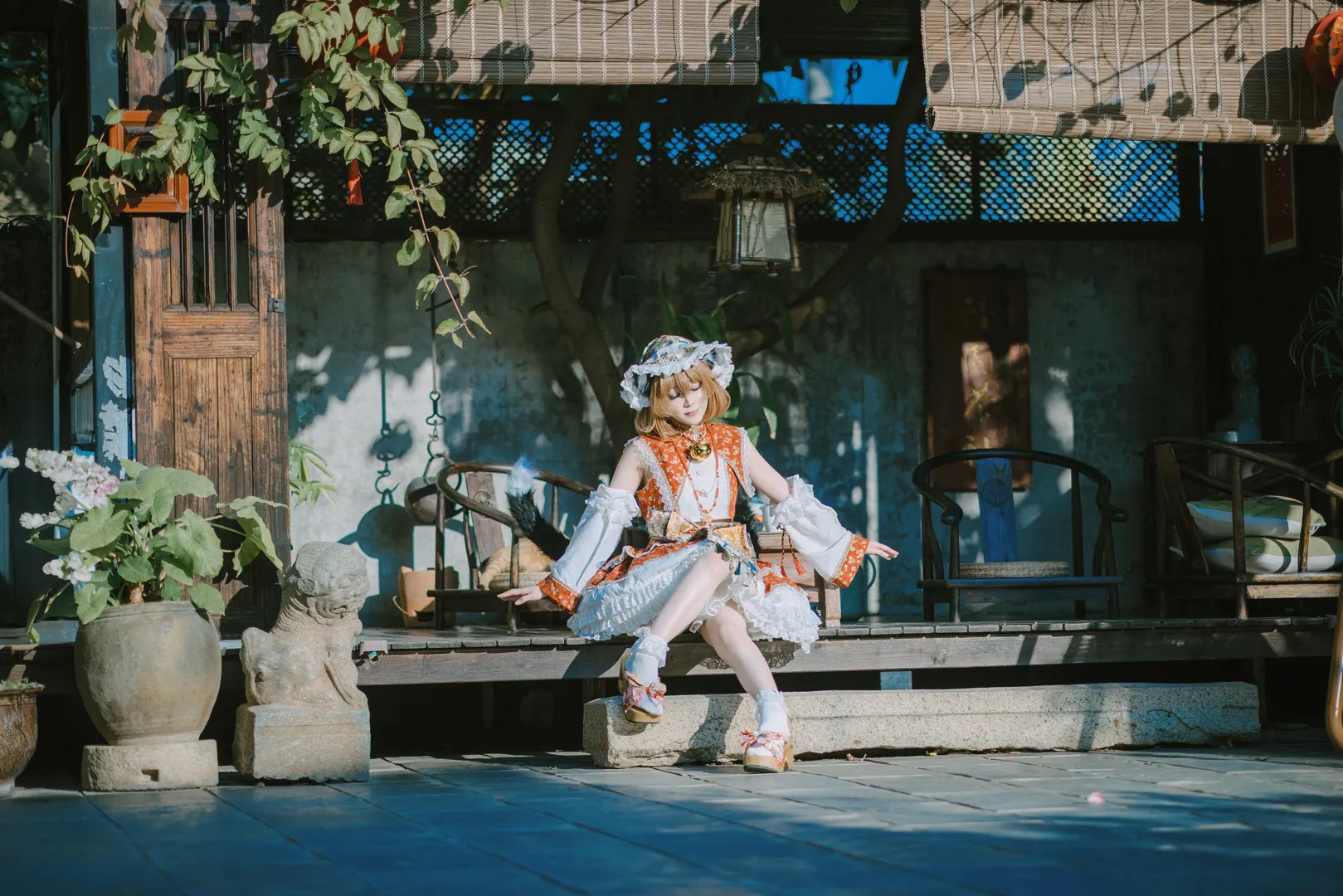 东方Project, cosplay摄影, 橙喵cos, 日系和风, 兽耳娘 - 第13张