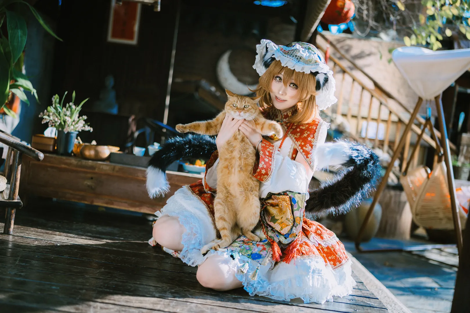 东方Project, cosplay摄影, 橙喵cos, 日系和风, 兽耳娘 - 第5张