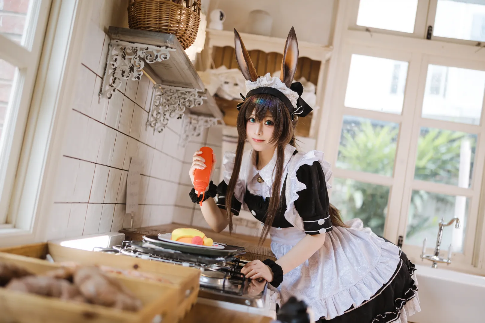 摄影作品, 少女感, 明日方舟, 阿米娅cos, 兔兔装 - 第11张