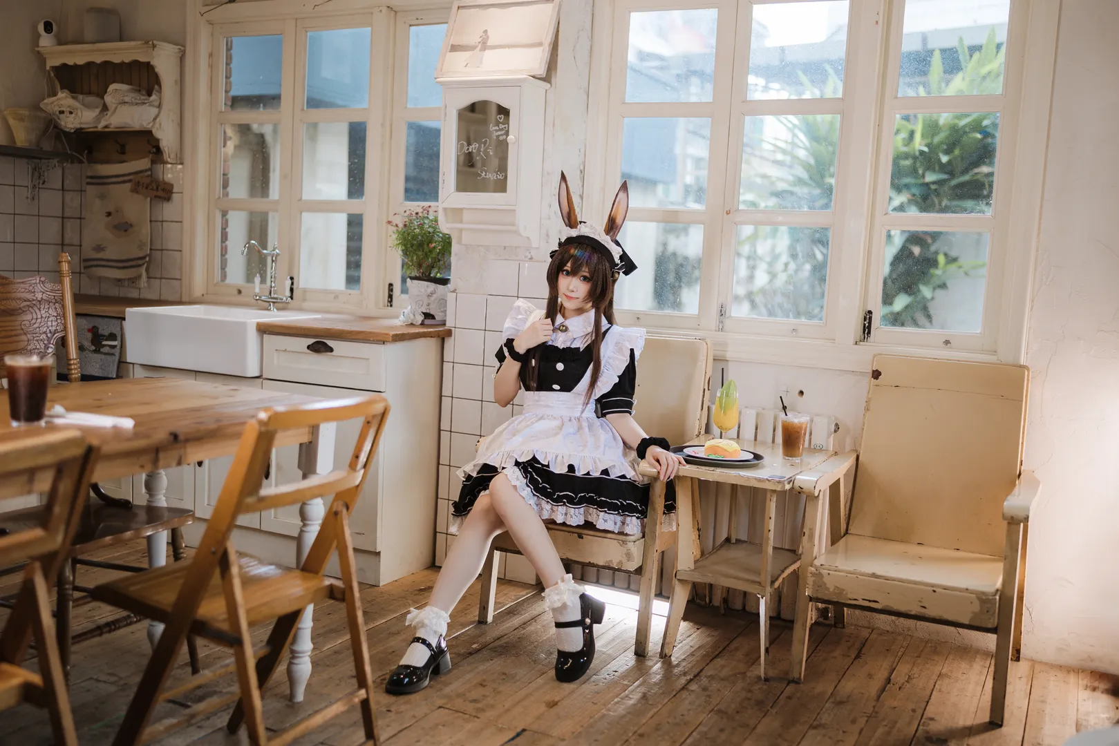摄影作品, 少女感, 明日方舟, 阿米娅cos, 兔兔装 - 第12张