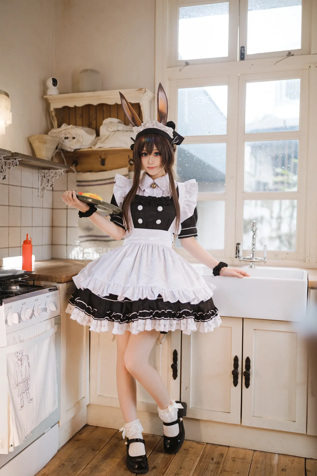 摄影作品, 少女感, 明日方舟, 阿米娅cos, 兔兔装 - 第3张