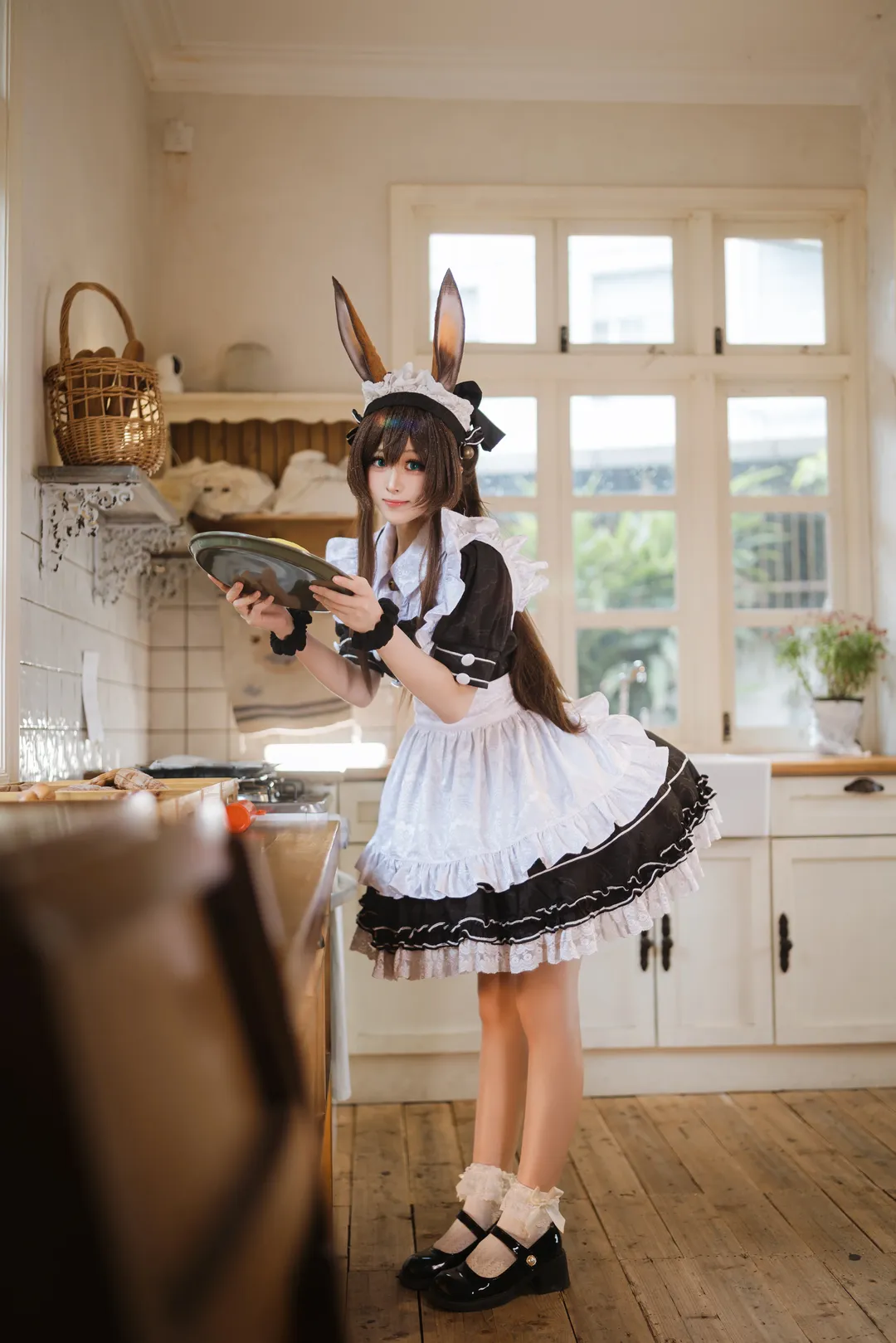 摄影作品, 少女感, 明日方舟, 阿米娅cos, 兔兔装 - 第6张