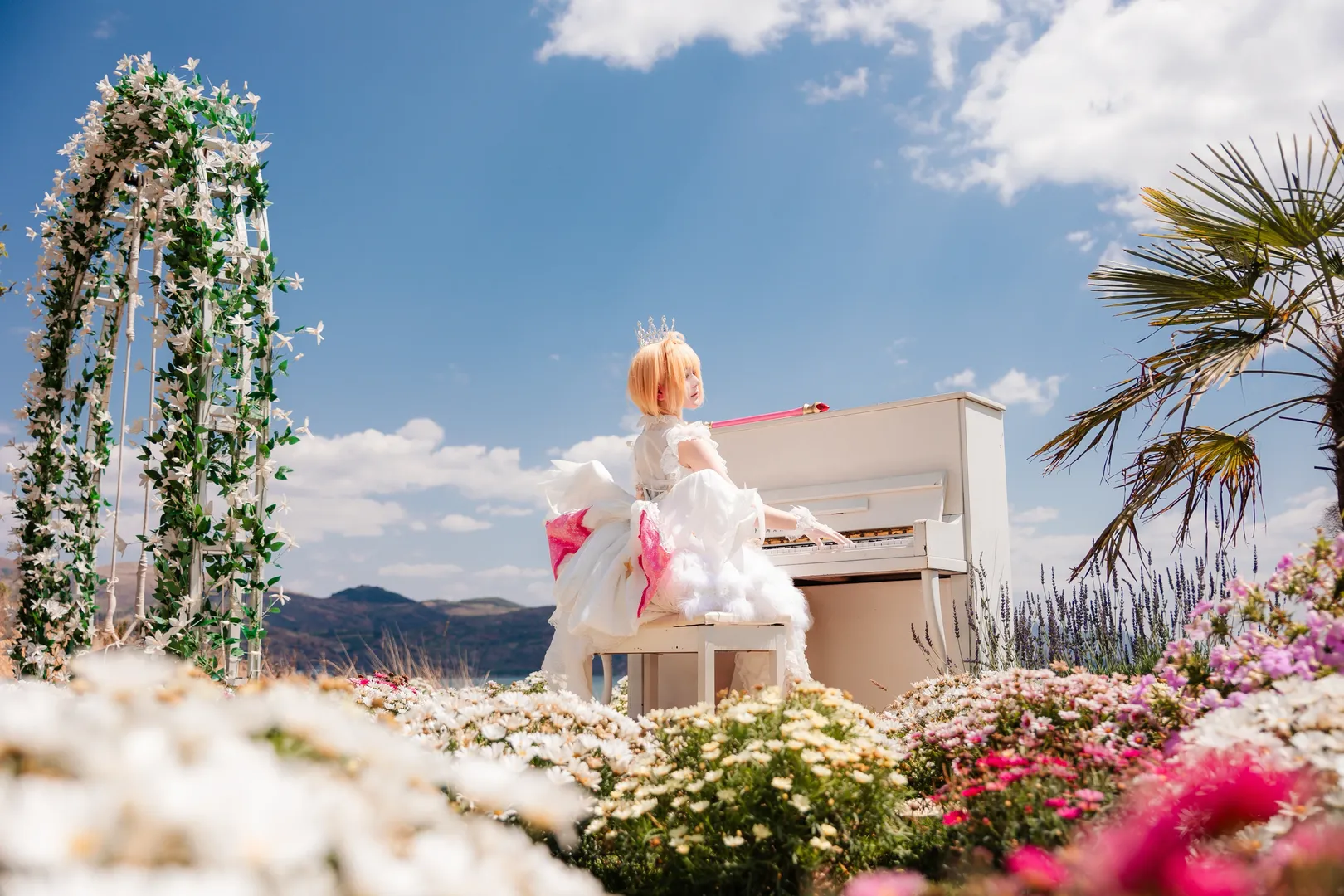 唯美写真, Cosplay, 小樱cos, 天空之上, 冰雪天使 - 第5张