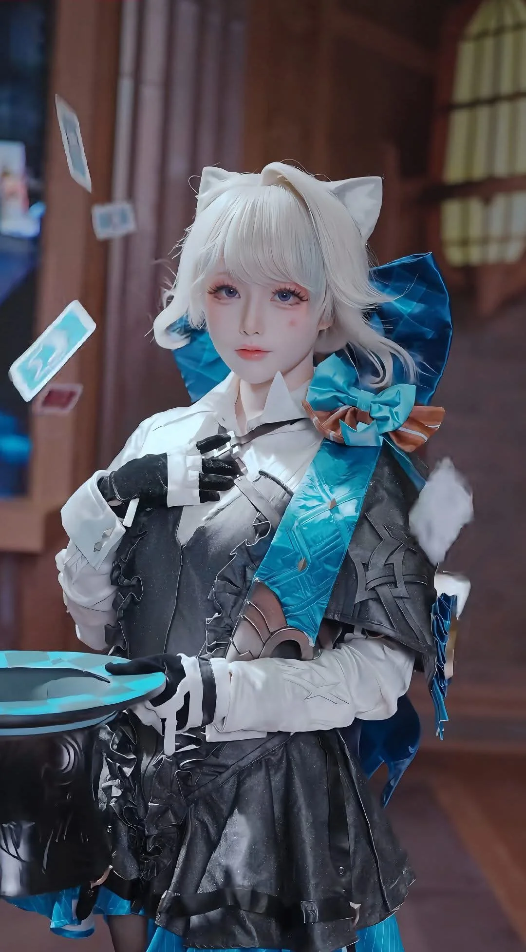 原神, 场照, 琳妮特cos, 猫耳少女, 魔法少女
