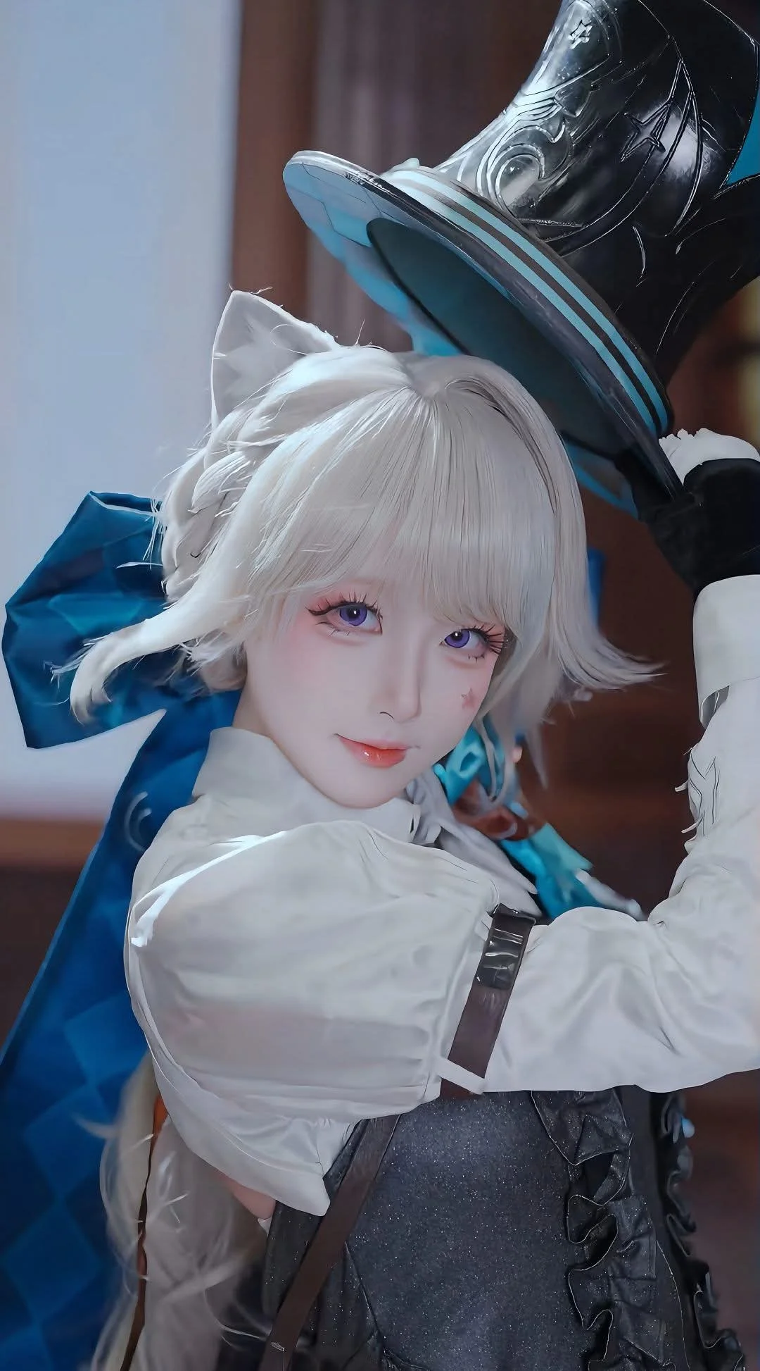 原神, 场照, 琳妮特cos, 猫耳少女, 魔法少女 - 第3张