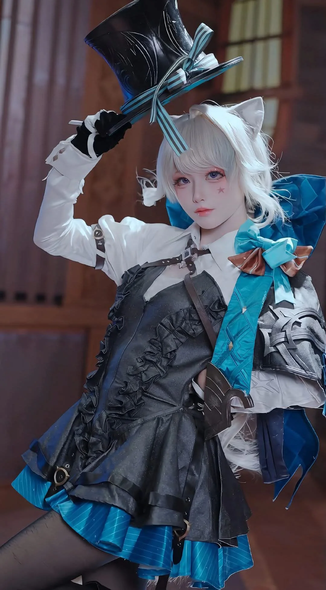 原神, 场照, 琳妮特cos, 猫耳少女, 魔法少女 - 第4张