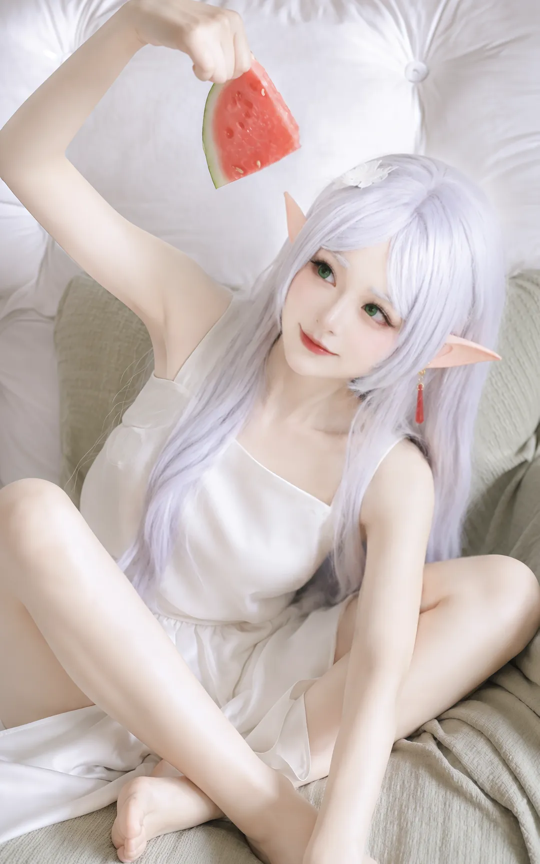夏の雰囲気, 二次元コスプレ, 葬送のフリーレン, フリーレン コスプレ, エルフのポートレート - 1枚目