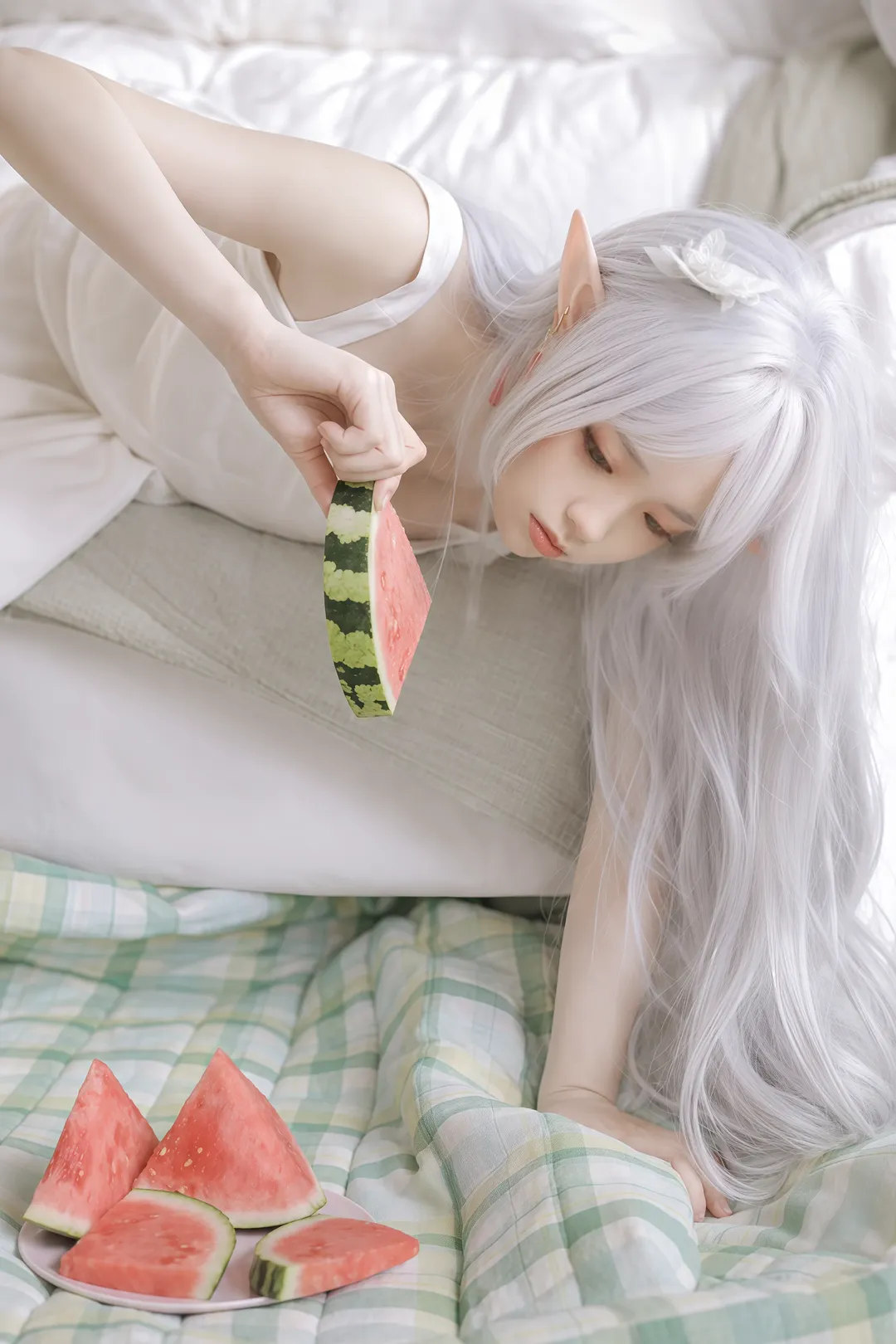 夏の雰囲気, 二次元コスプレ, 葬送のフリーレン, フリーレン コスプレ, エルフのポートレート - 2枚目