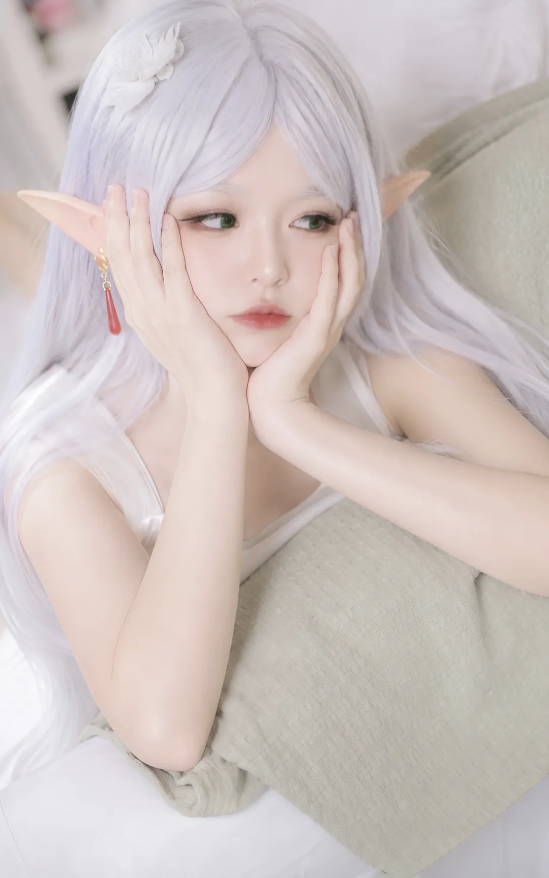 夏の雰囲気, 二次元コスプレ, 葬送のフリーレン, フリーレン コスプレ, エルフのポートレート - 3枚目