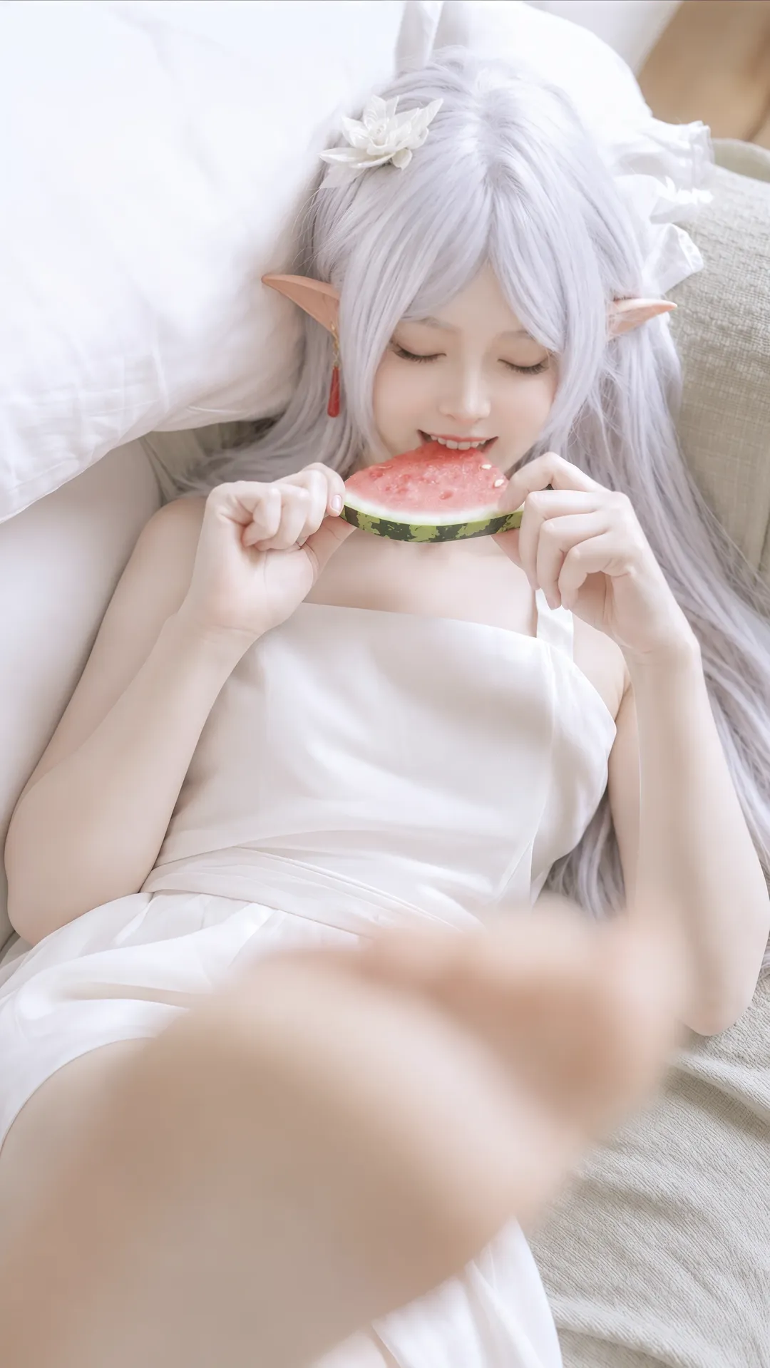 夏の雰囲気, 二次元コスプレ, 葬送のフリーレン, フリーレン コスプレ, エルフのポートレート - 5枚目