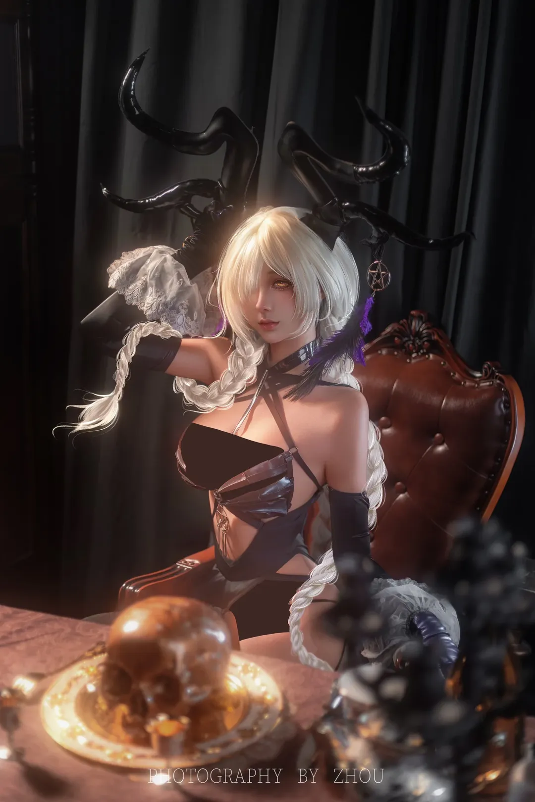 碧蓝航线, 角色扮演摄影, 尾张cos, 魔王风格, 哥特暗黑 - 第2张