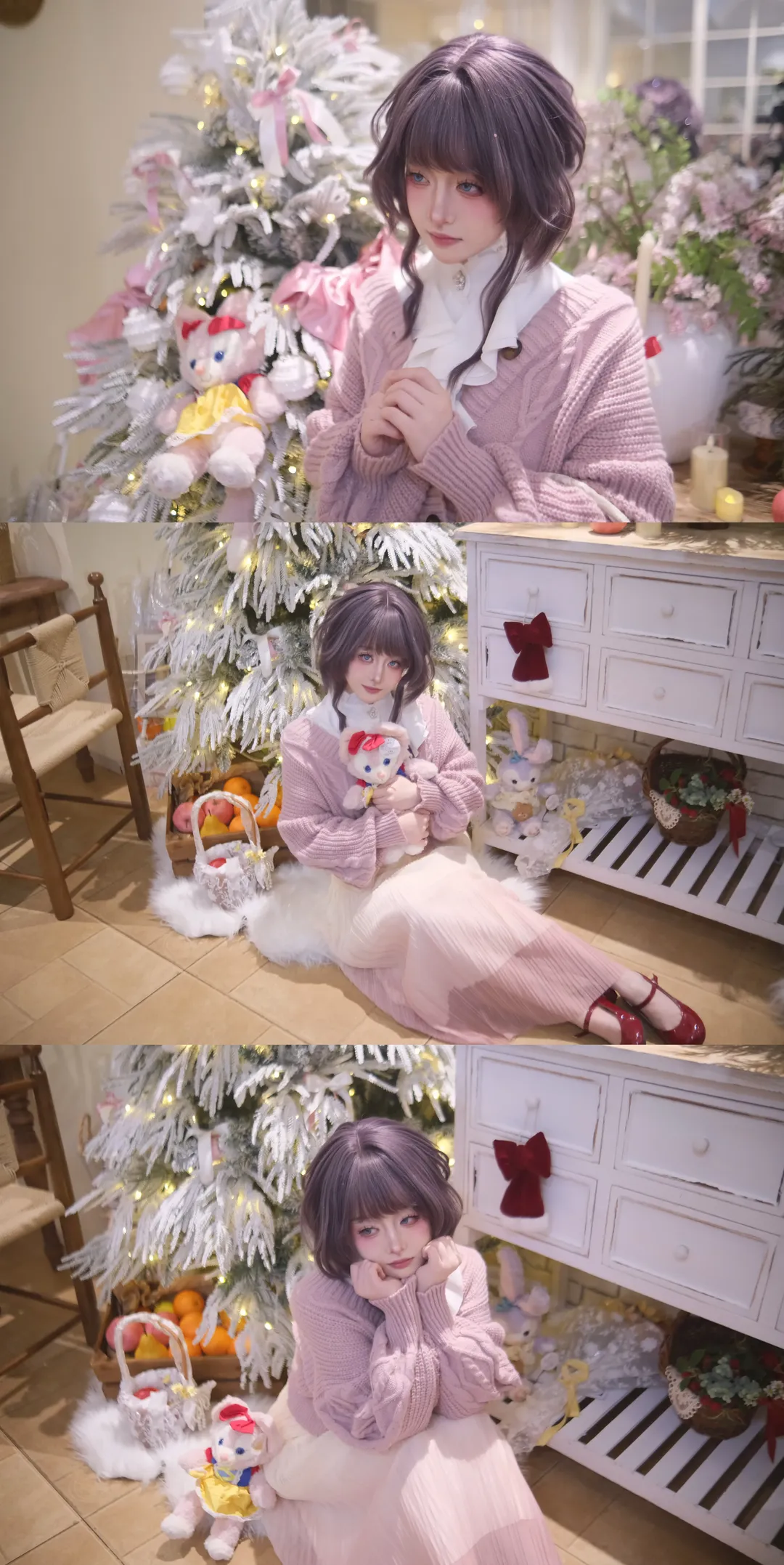 和栗薫子 コスプレ, 薫る花は凛と咲く, クリスマステーマ コスプレ, 純愛アニメ コスプレ, 室内ロケーションコスプレ - 2枚目