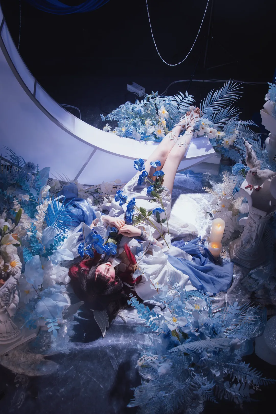 原神, 哥伦比娅cos, 少女与白鸽, 氛围感, 摄影作品 - 第5张