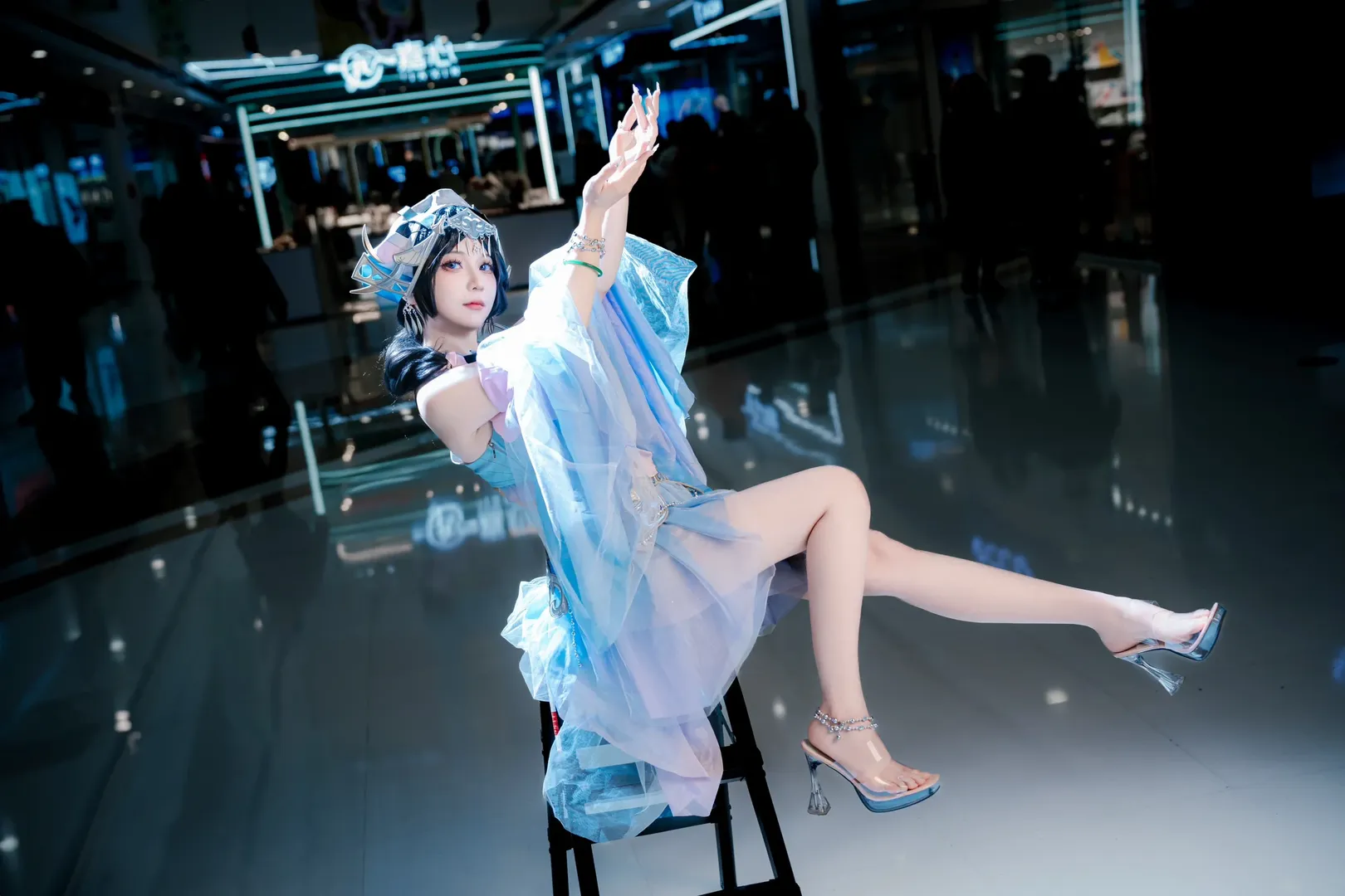 オナー・オブ・キングス, 西施コスプレ, 美麗コスプレ, 乗鯉遥, 躍動的な水影 - 4枚目